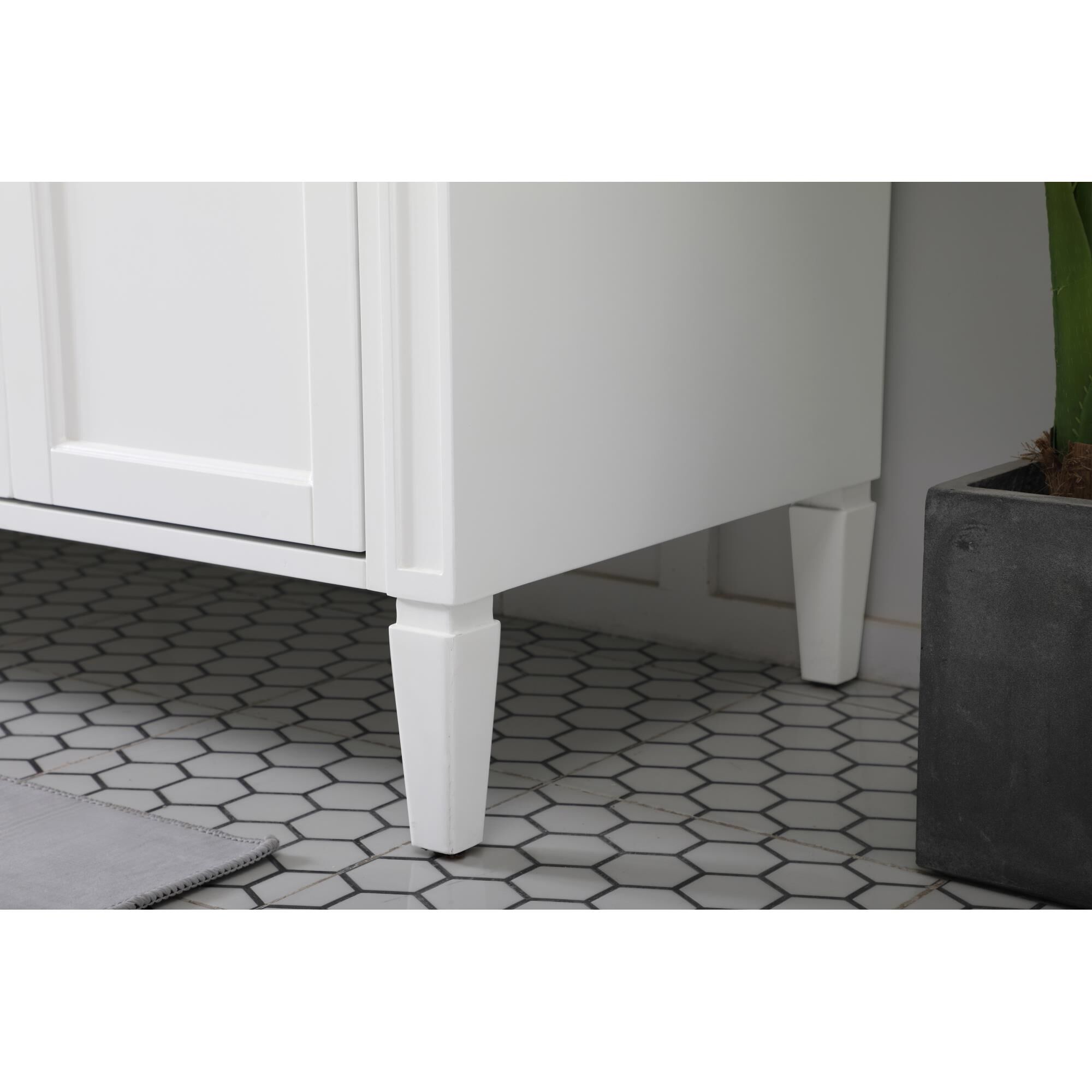 Shown in White finish