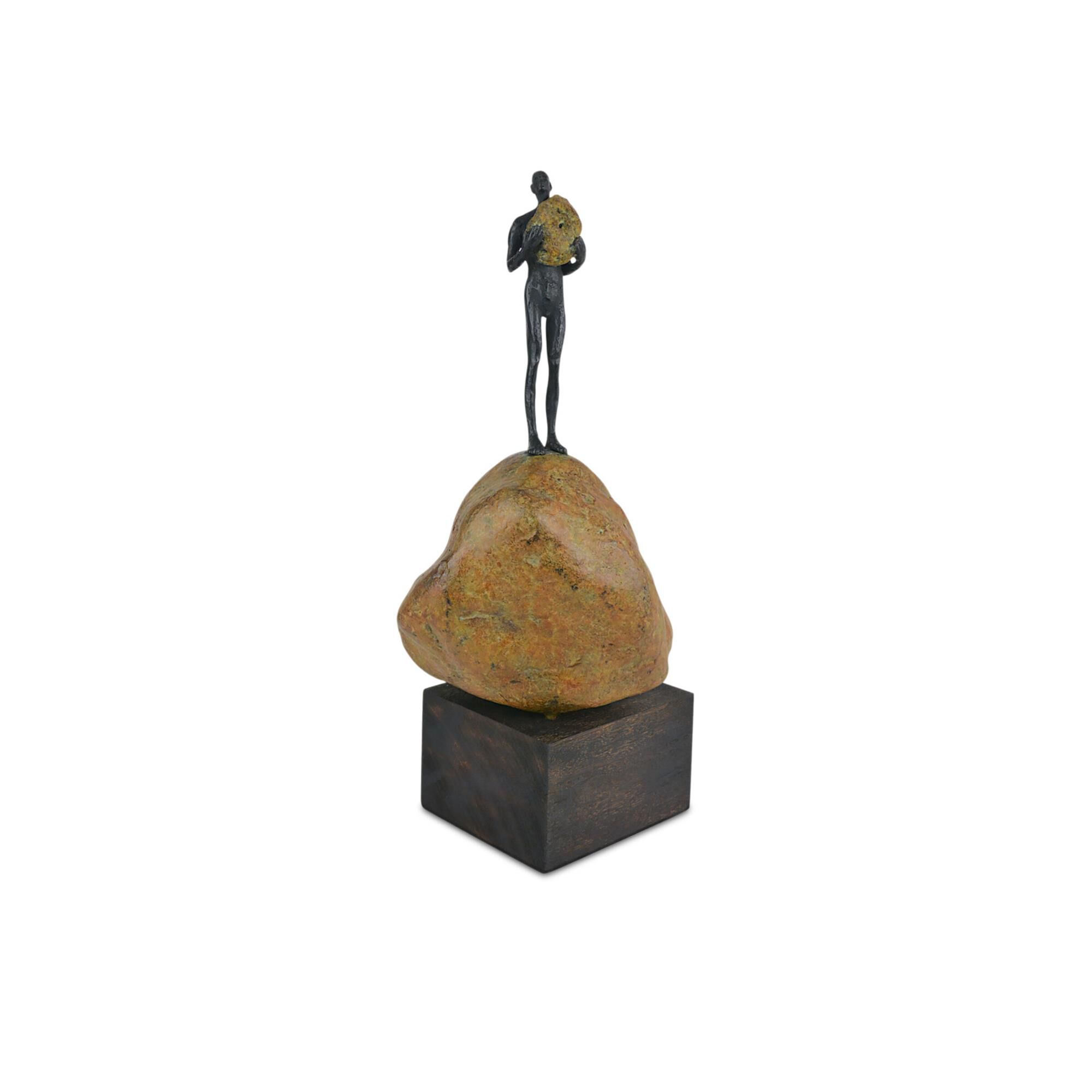 Man On Rock Sculpture,