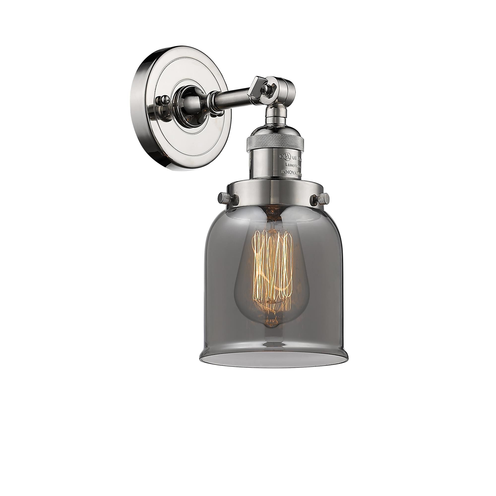 Shown in Polished Nickel finish and Plated Smoked glass