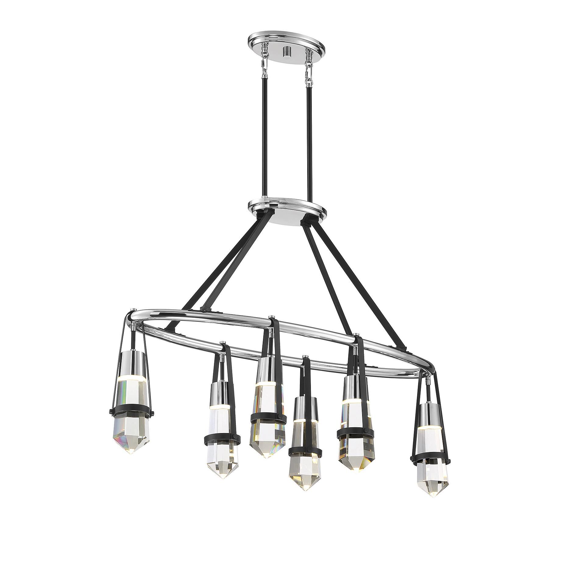 Denali 36 Inch 6 Light LED Linear Suspension Light by Savoy House
