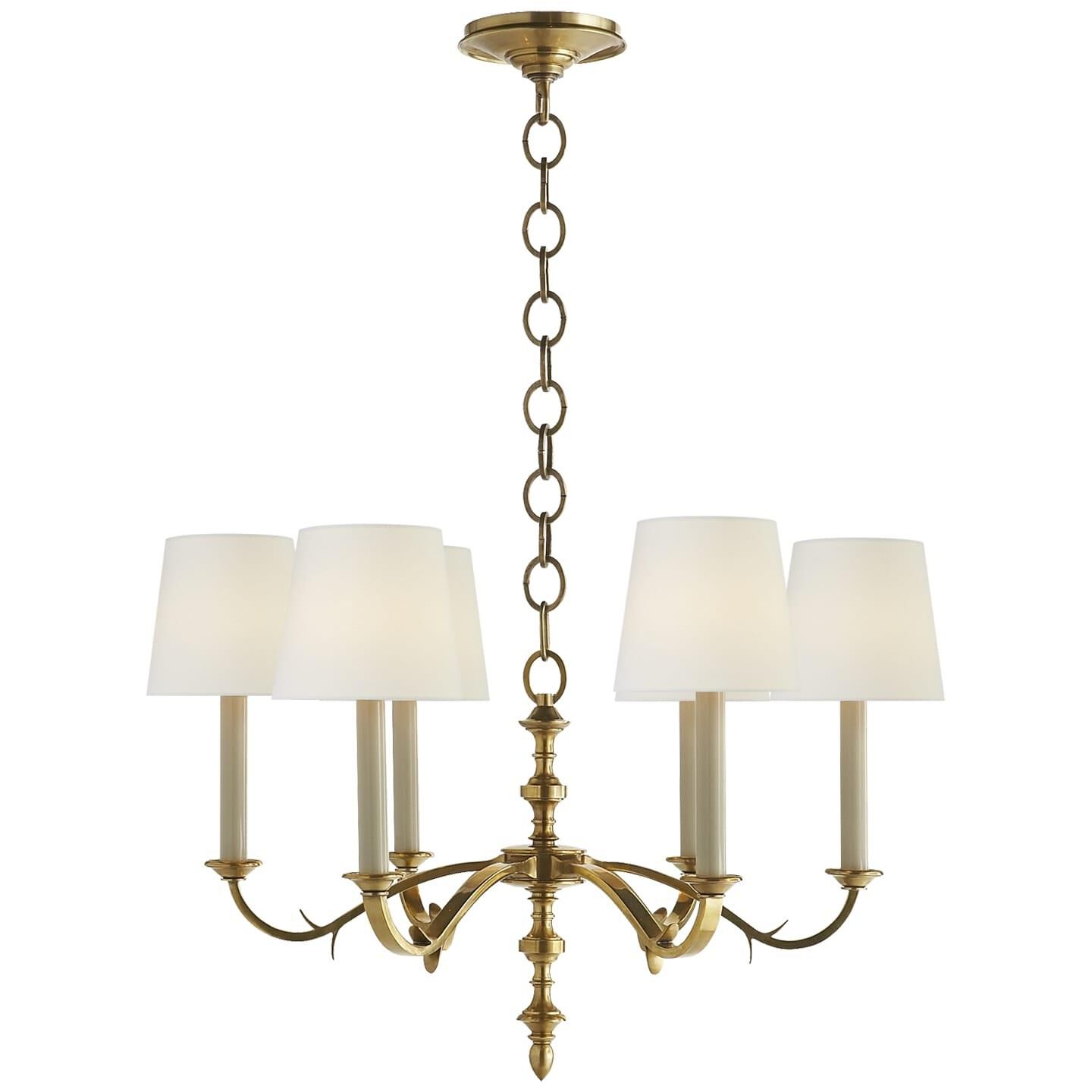 Thomas O'Brien Channing 28 Inch 6 Light Chandelier by Visual Comfort Signature Collection