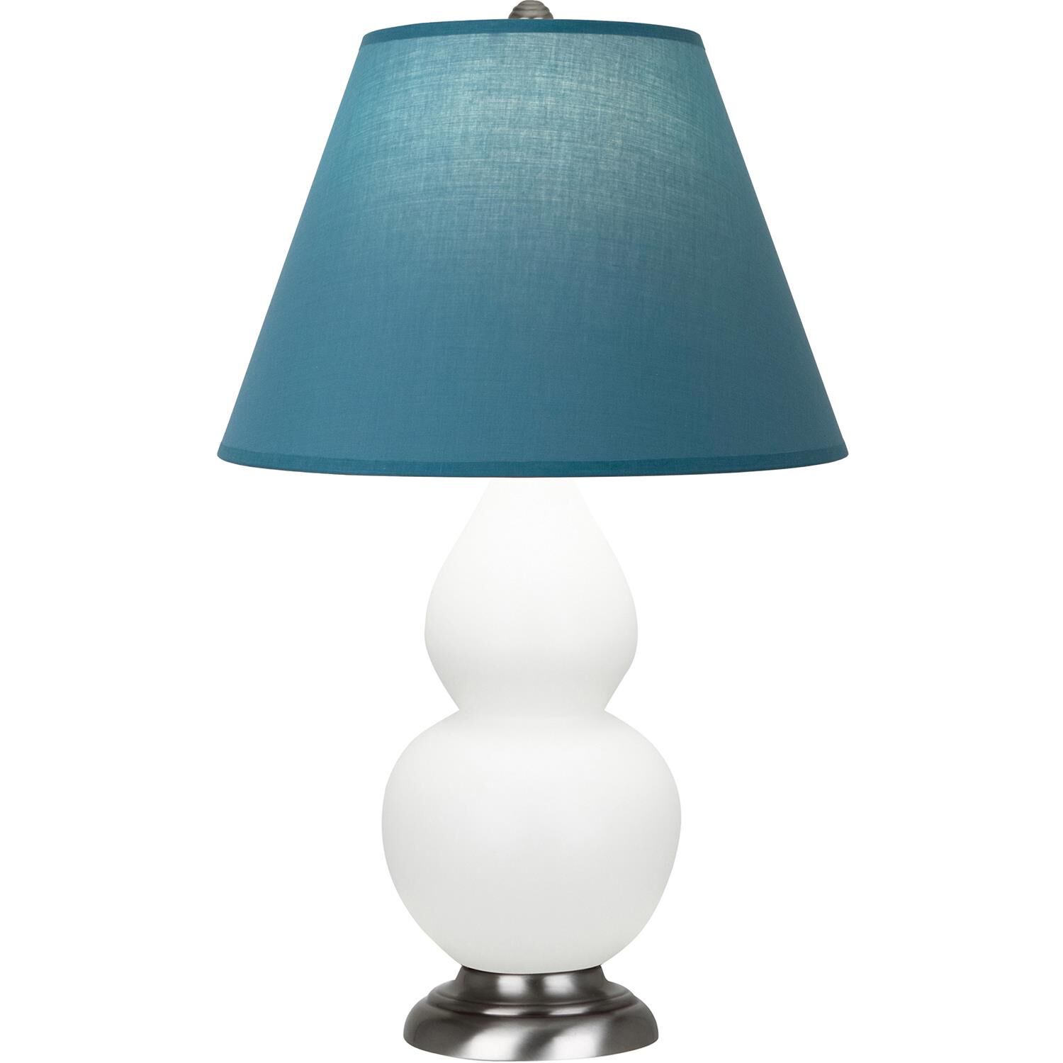 Shown in Matte Daisy finish and Bright Blue and Gray shade and Antique Silver accent