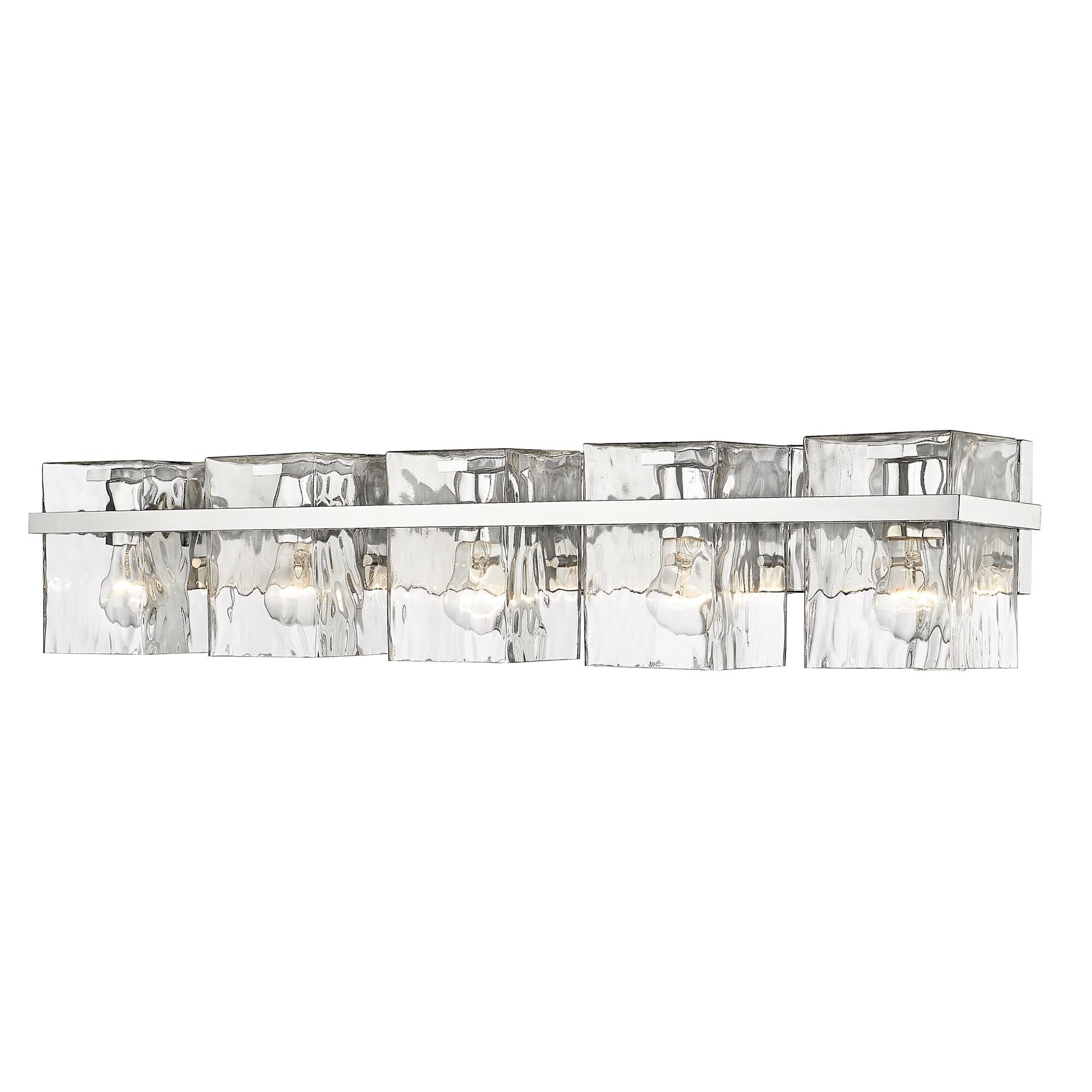 Shown in Chrome finish and Glass shade
