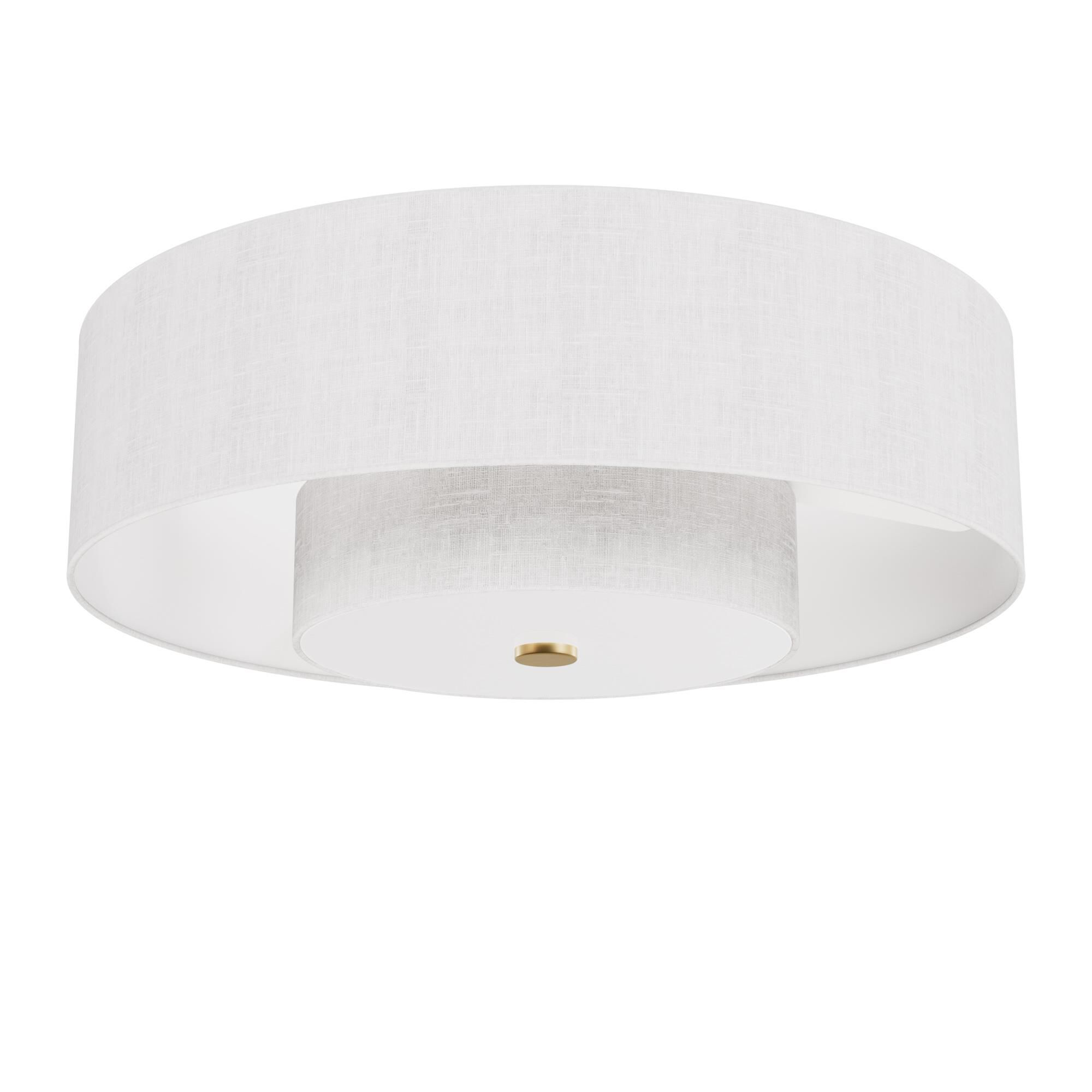 Shown in Luxe Gold finish and White Lens glass