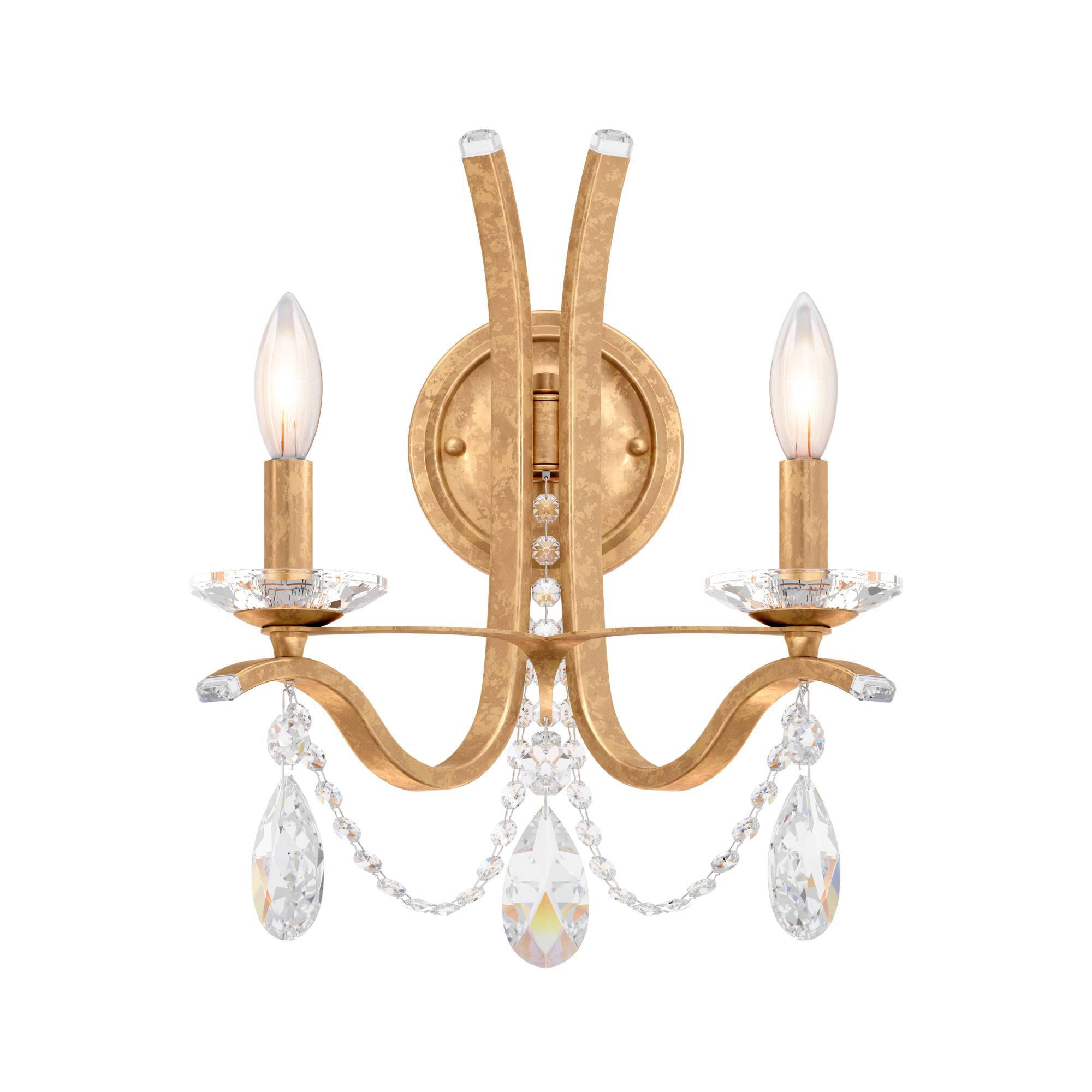 Shown in French Gold finish and Clear Heritage crystal