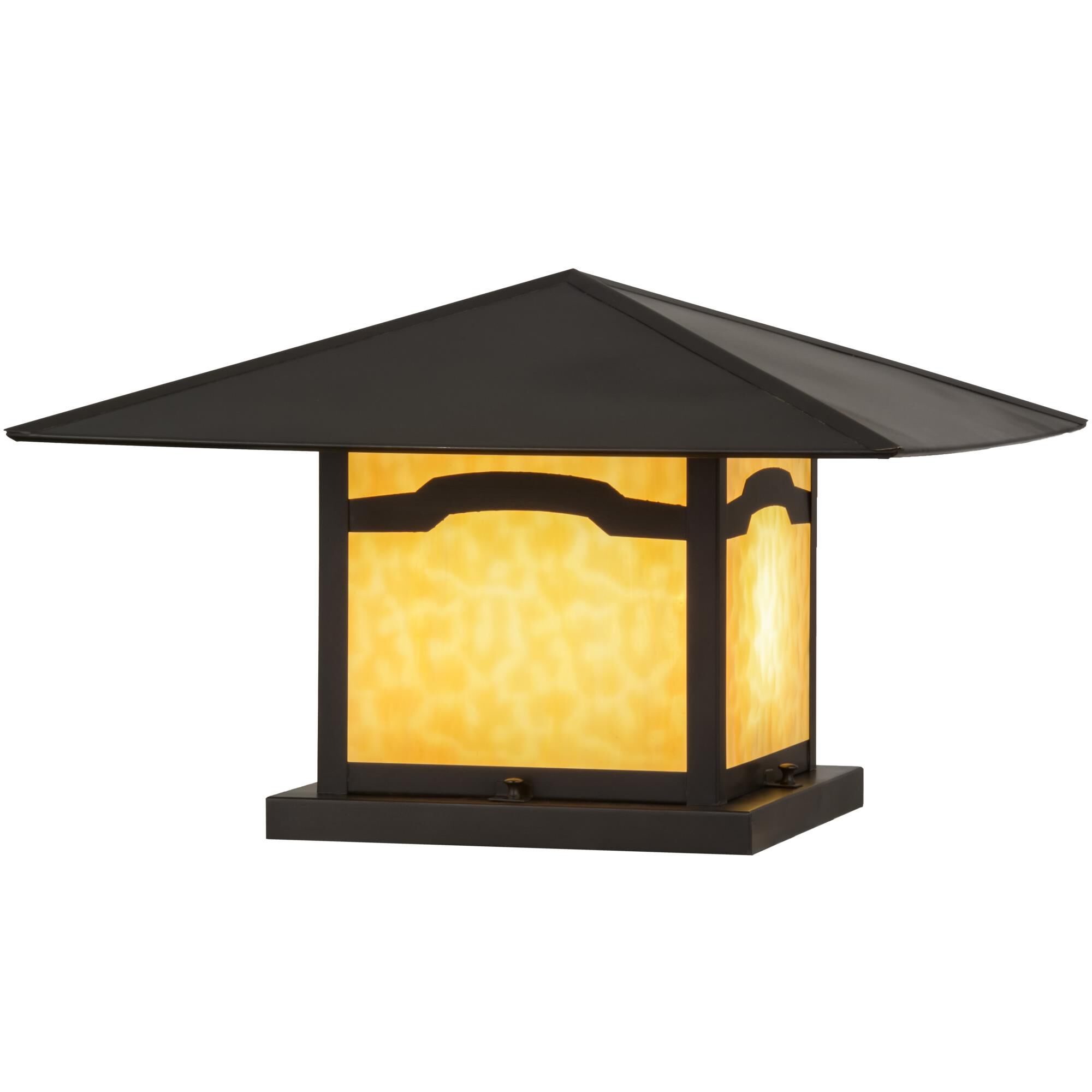 14 Inch Tall 2 Light Outdoor Pier Lamp by Meyda Lighting