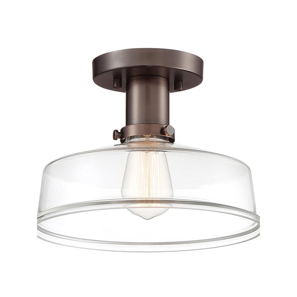 Carson 10 Inch 1 Light Semi Flush Mount by Designers Fountain