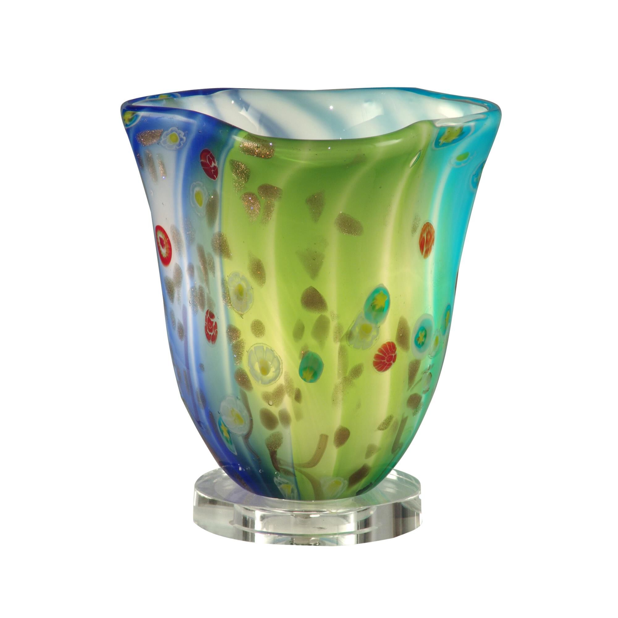 Shown in Clear finish and Hand Blown Art Glass glass 