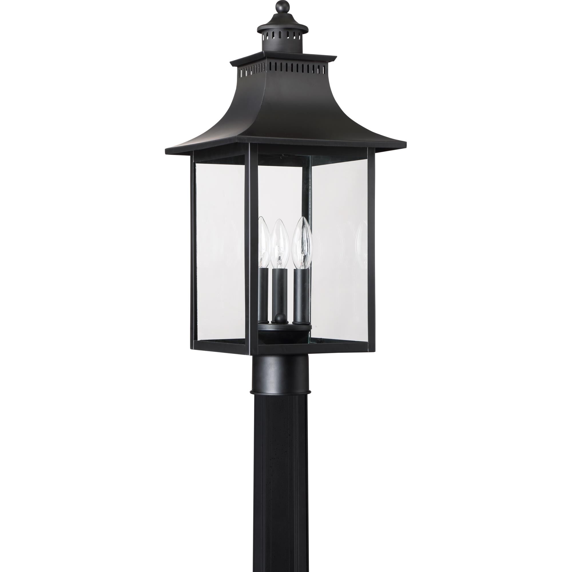 Chancellor 22 Inch Tall 3 Light Outdoor Post Lamp by Quoizel