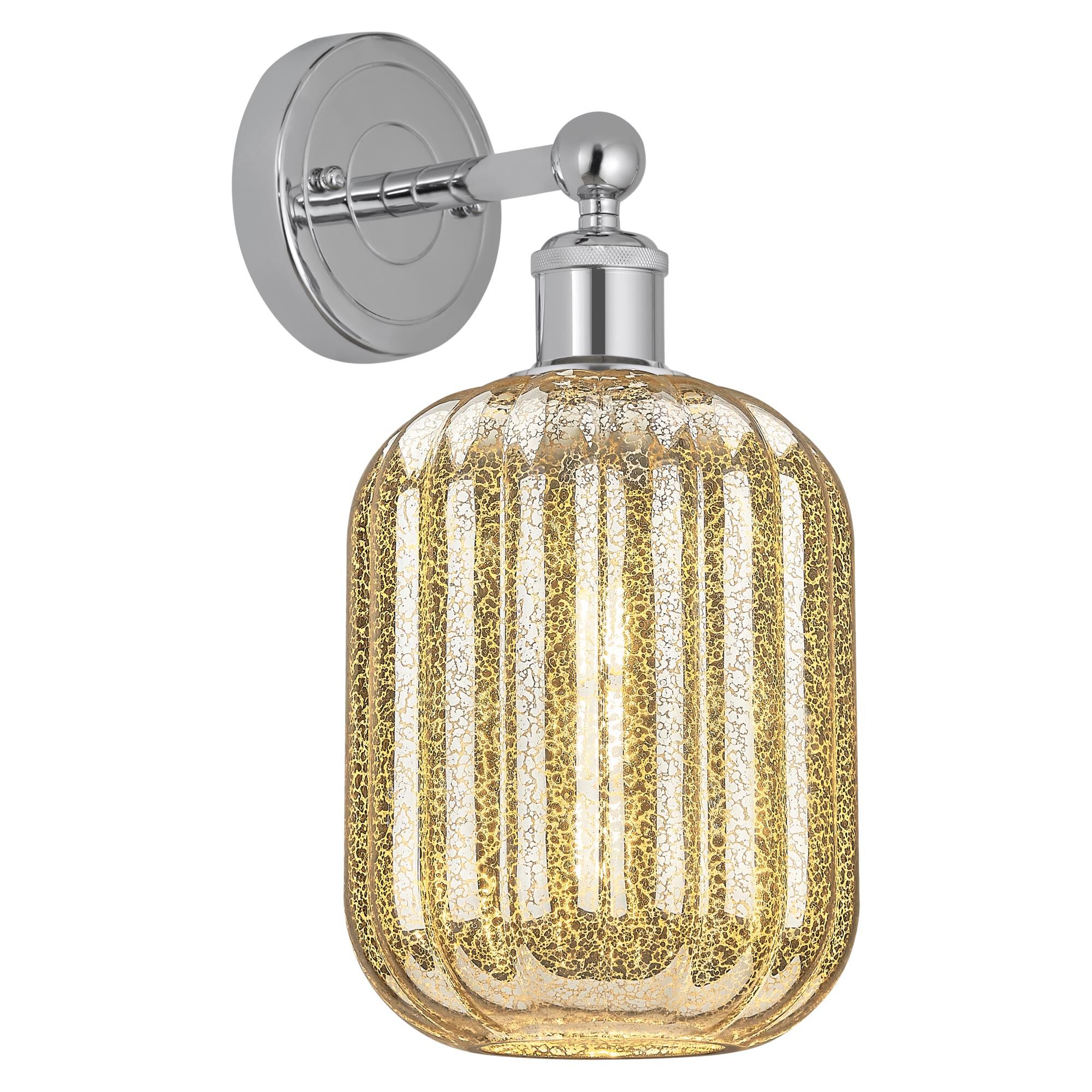 Shown in Polished Chrome finish and Mercury glass