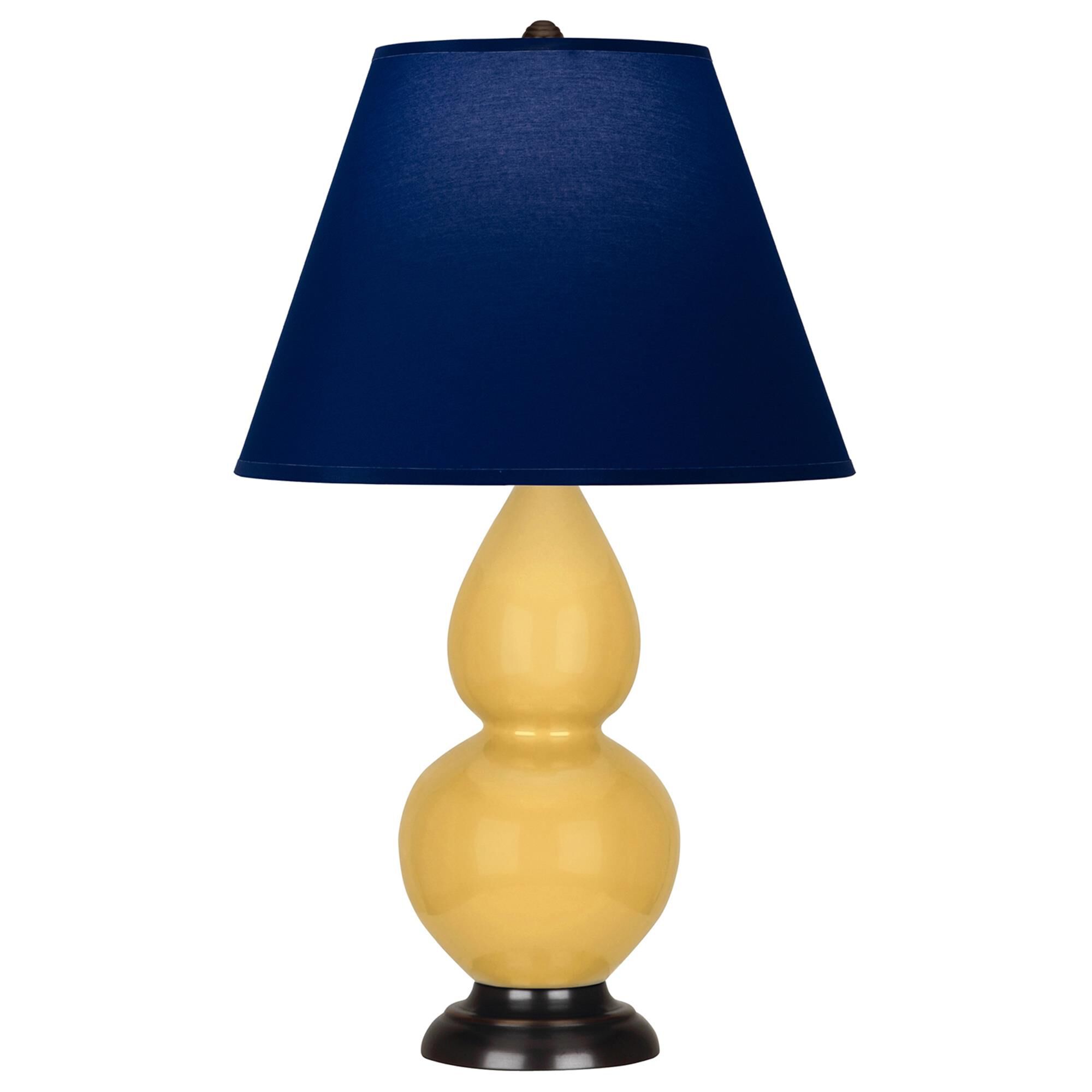 Shown in Sunset finish and Navy and Gray shade and Deep Patina Bronze accent