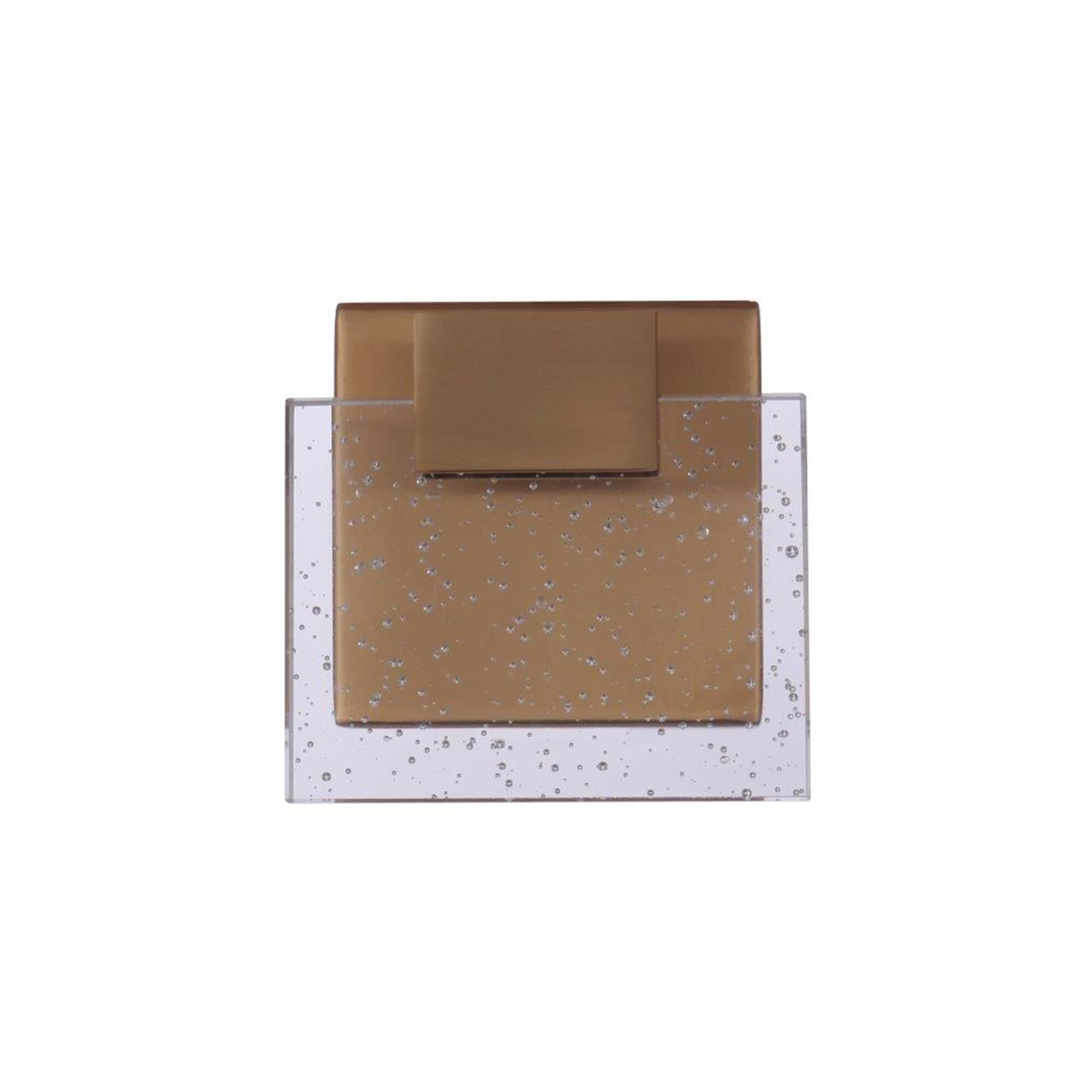 Shown in Satin Brass finish and Seeded glass