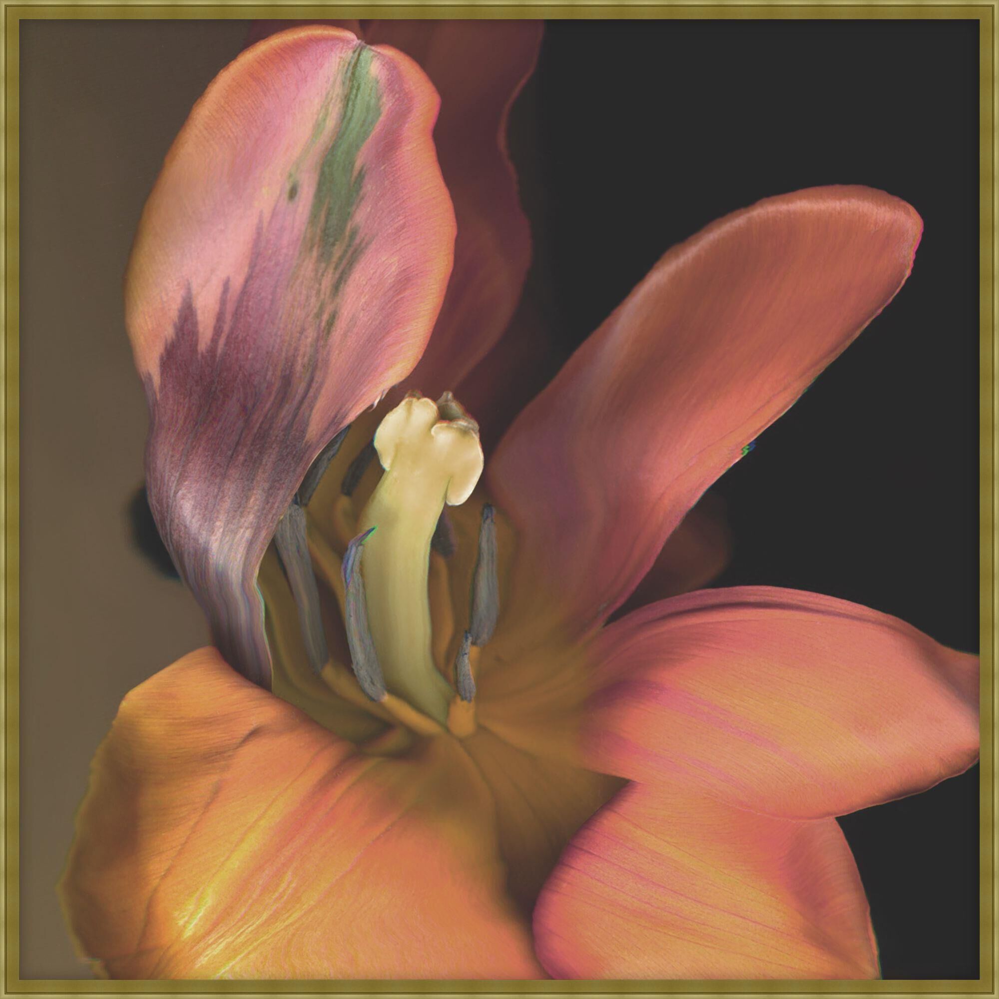 Kate Blacklock Painting With Tulip Print by LEVEL57