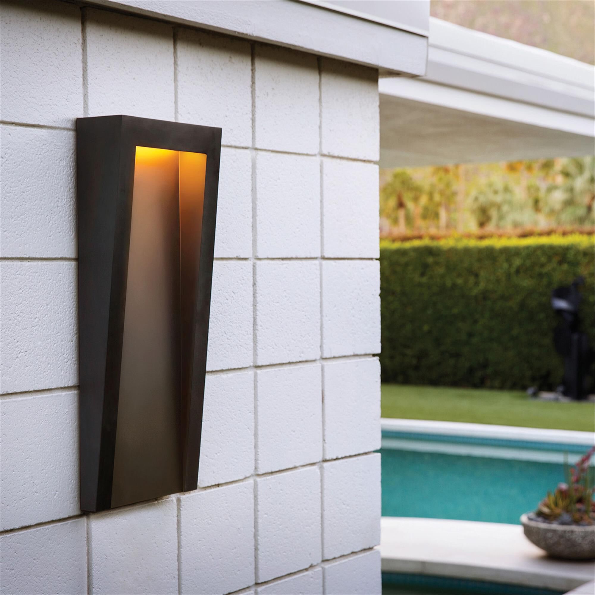 Shown in Textured Black finish and Etched glass
