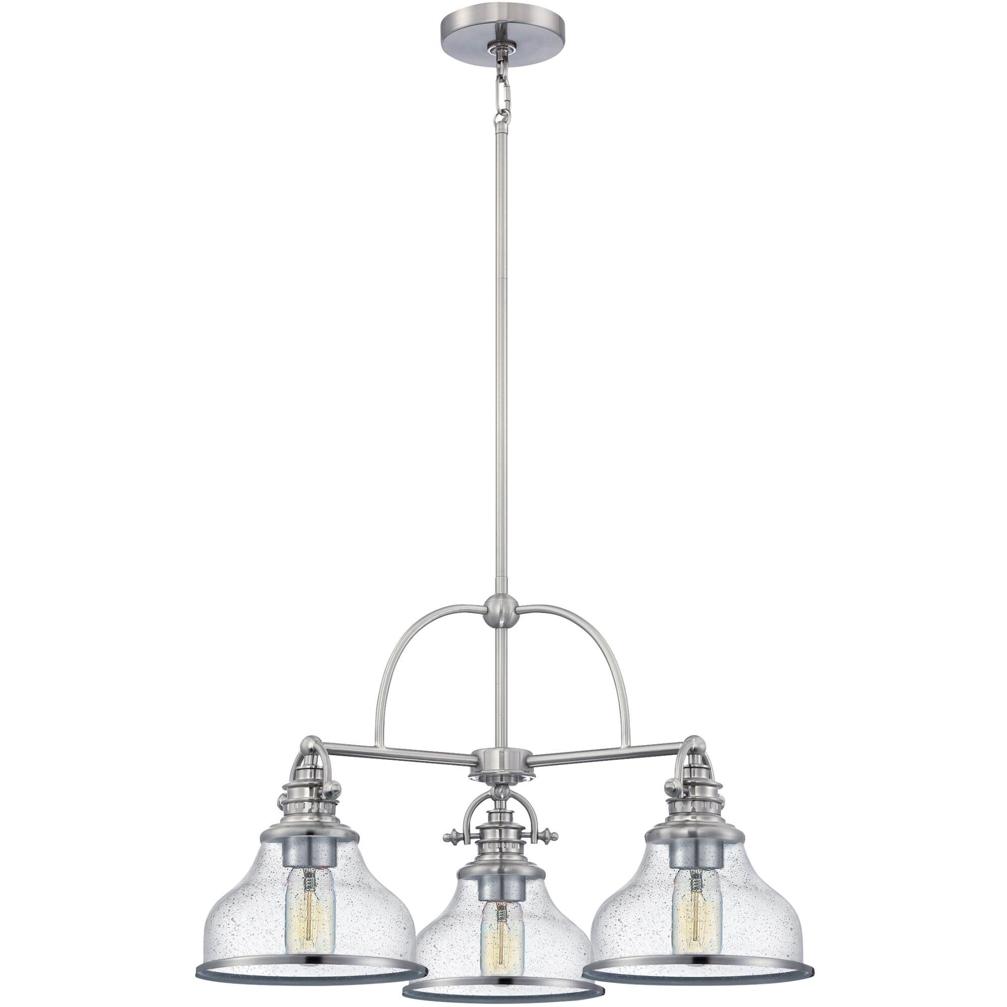 Grant - Seedy Glass 24 Inch 3 Light Chandelier by Quoizel