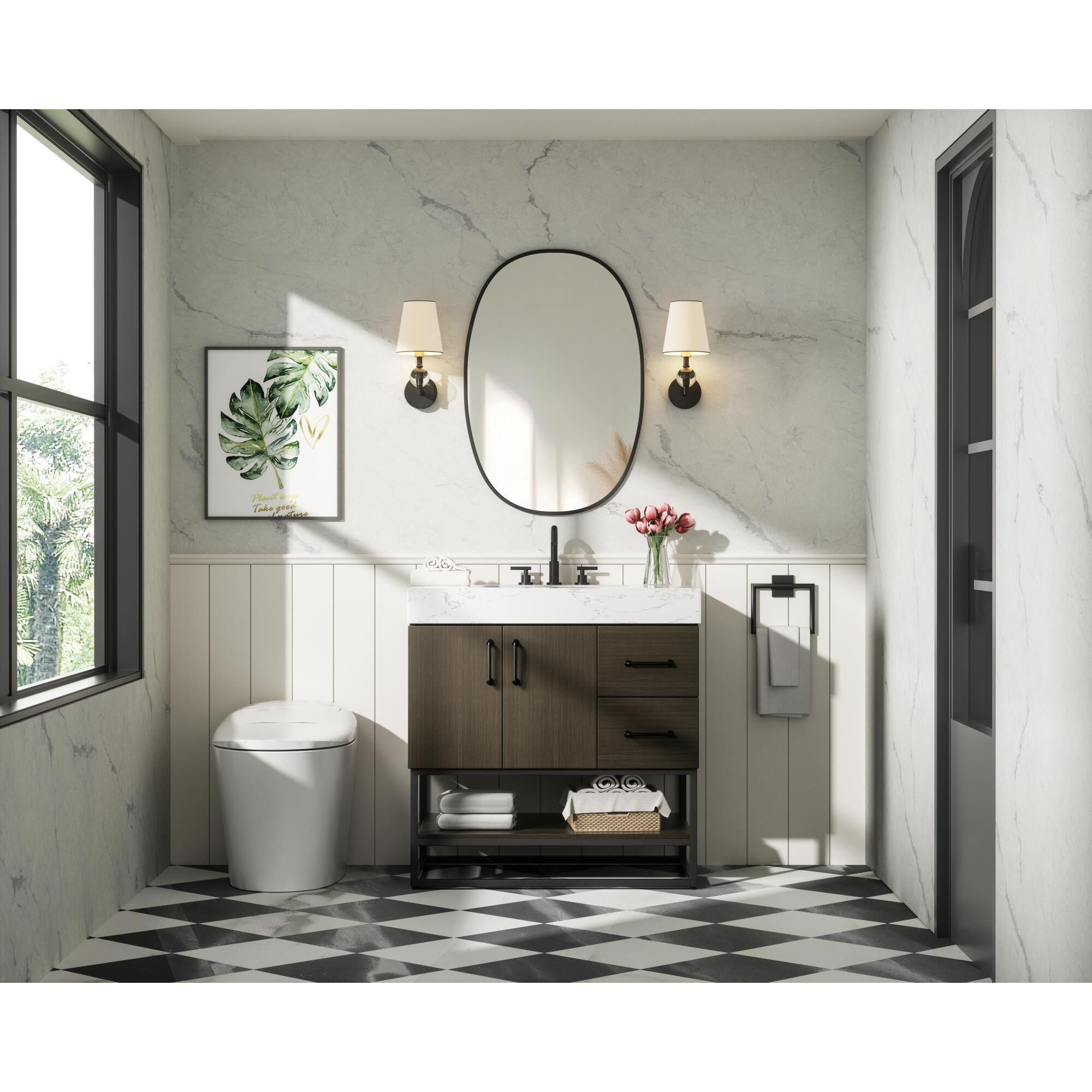 Caroline 32 Inch Bath Vanity by Elegant Dcor