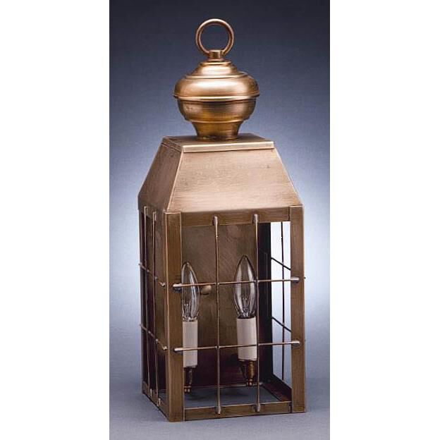 Woodcliffe 17 Inch Tall 2 Light Outdoor Wall Light by Northeast Lantern