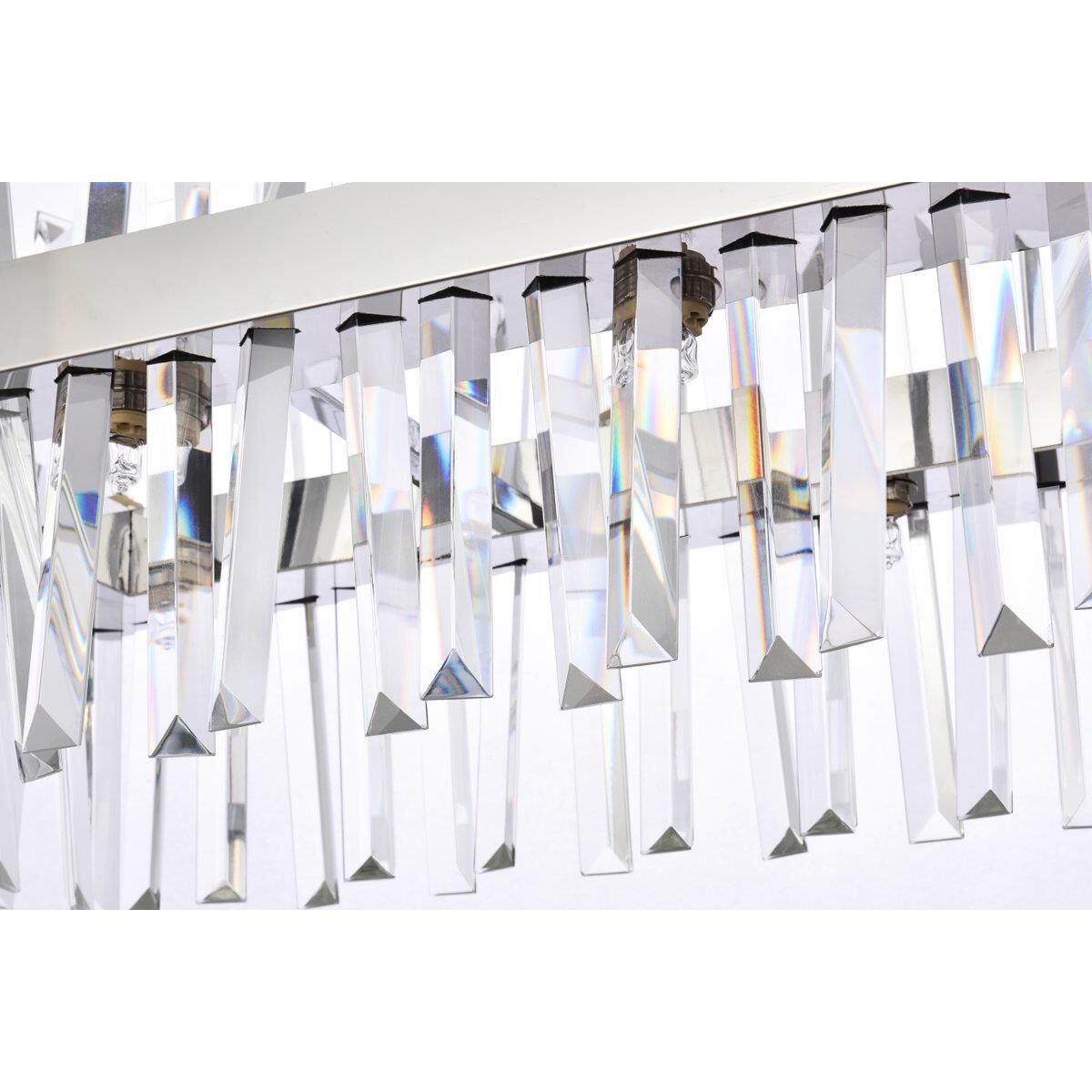 Serephina 30 Inch 16 Light Linear Suspension Light by Elegant Lighting