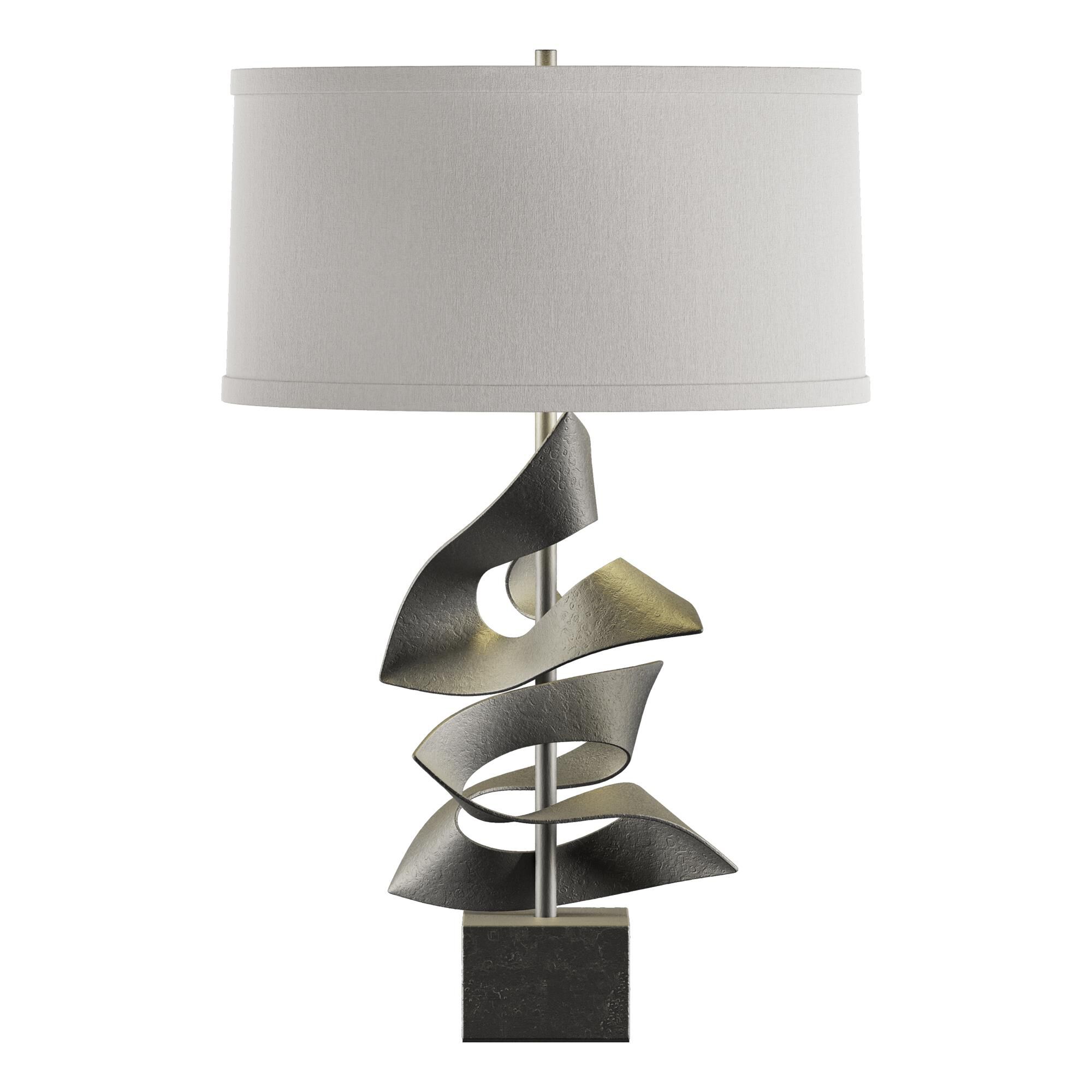 Shown in Natural Iron finish and Flax shade