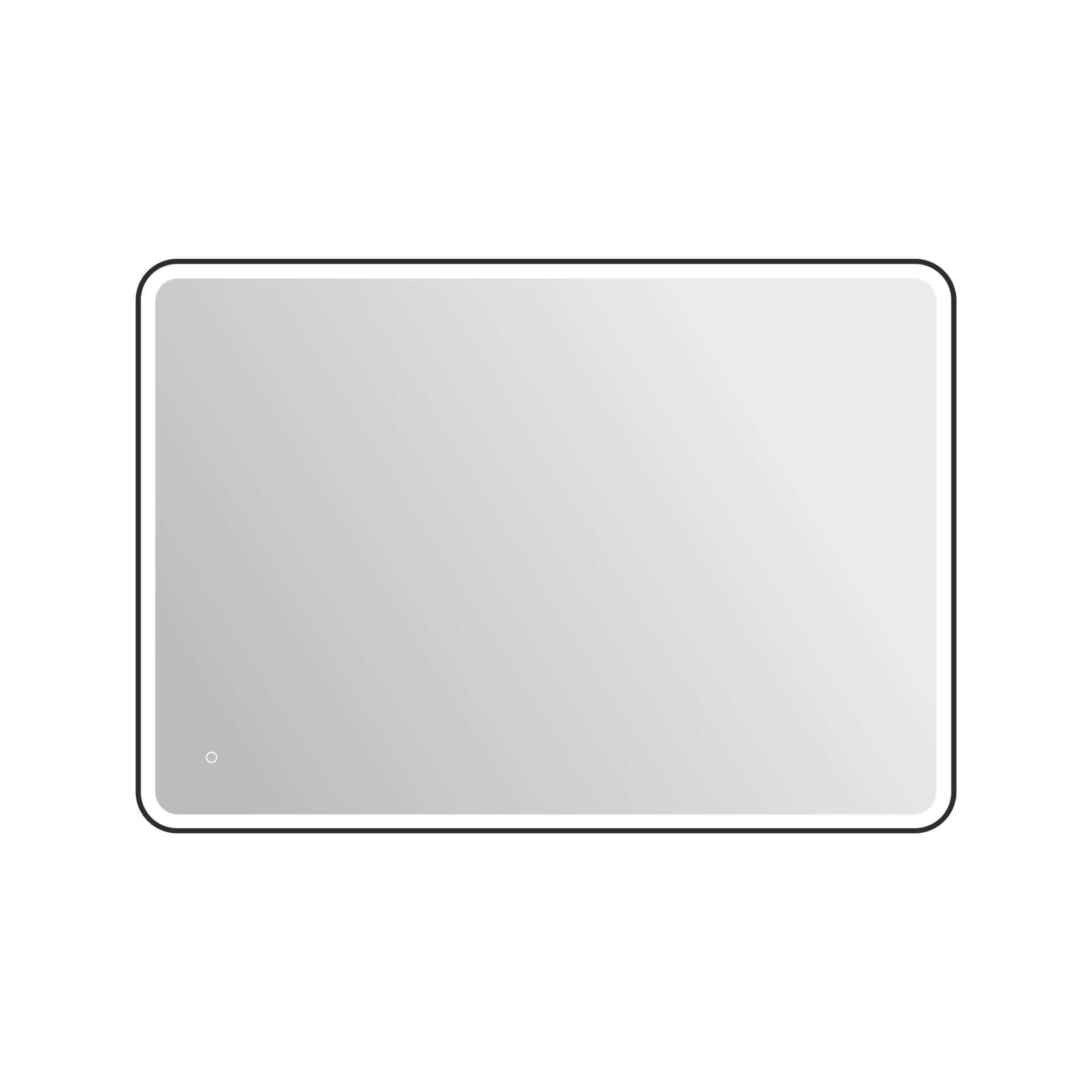 Harmoni 60 Inch Round LED Lighted Mirror by Elegant Decor