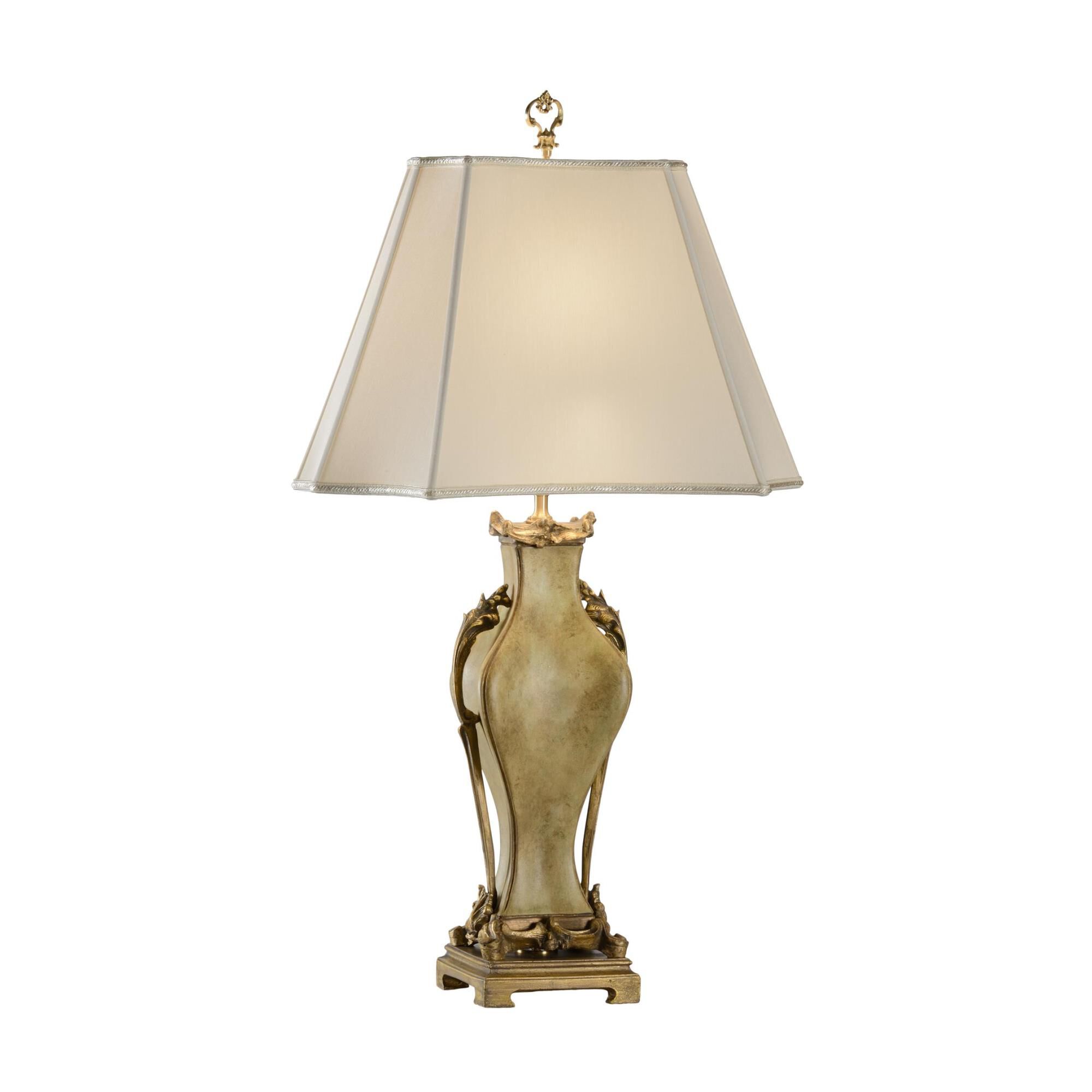Shown in Green finish and Light Egg shade
