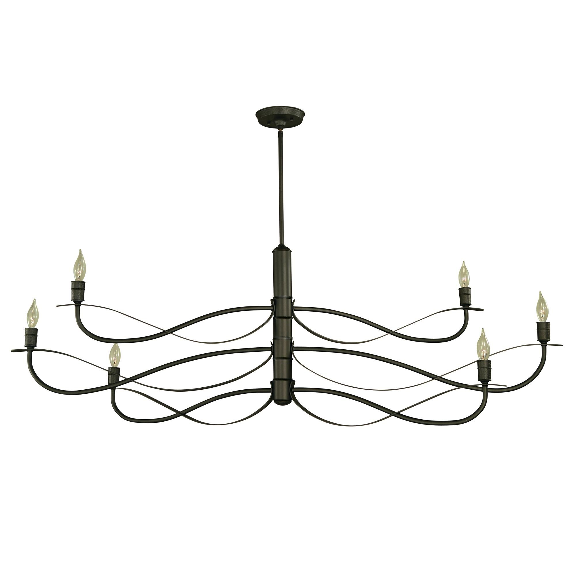 Telluride 60 Inch 6 Light Linear Suspension Light by Framburg