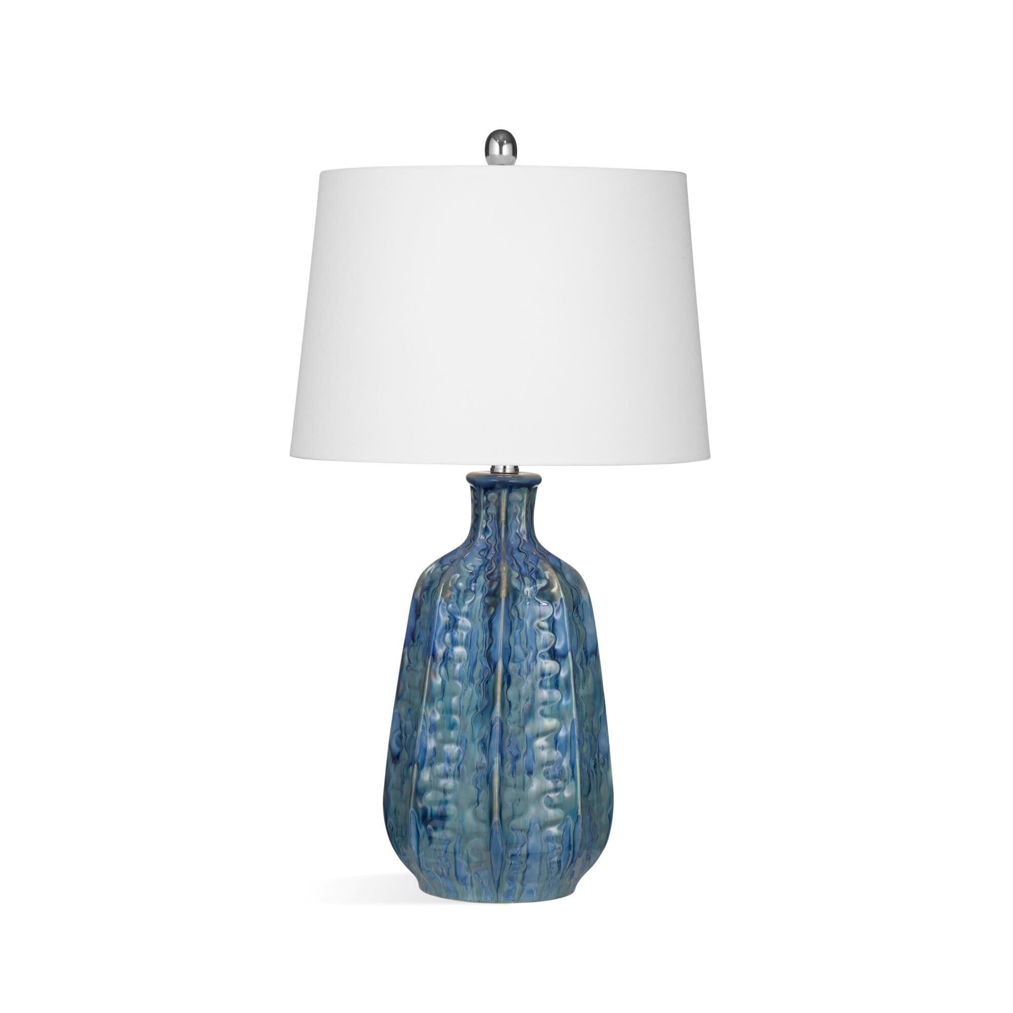 Shown in Blue Glaze finish and White shade