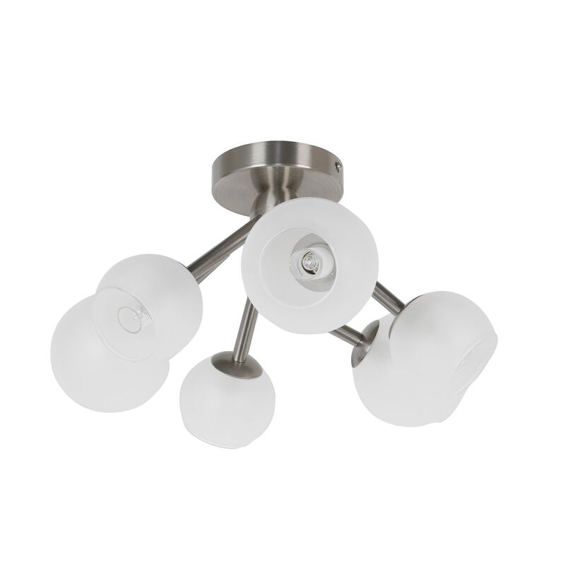 Tanglewood 17 Inch 6 Light Semi Flush Mount by Dainolite