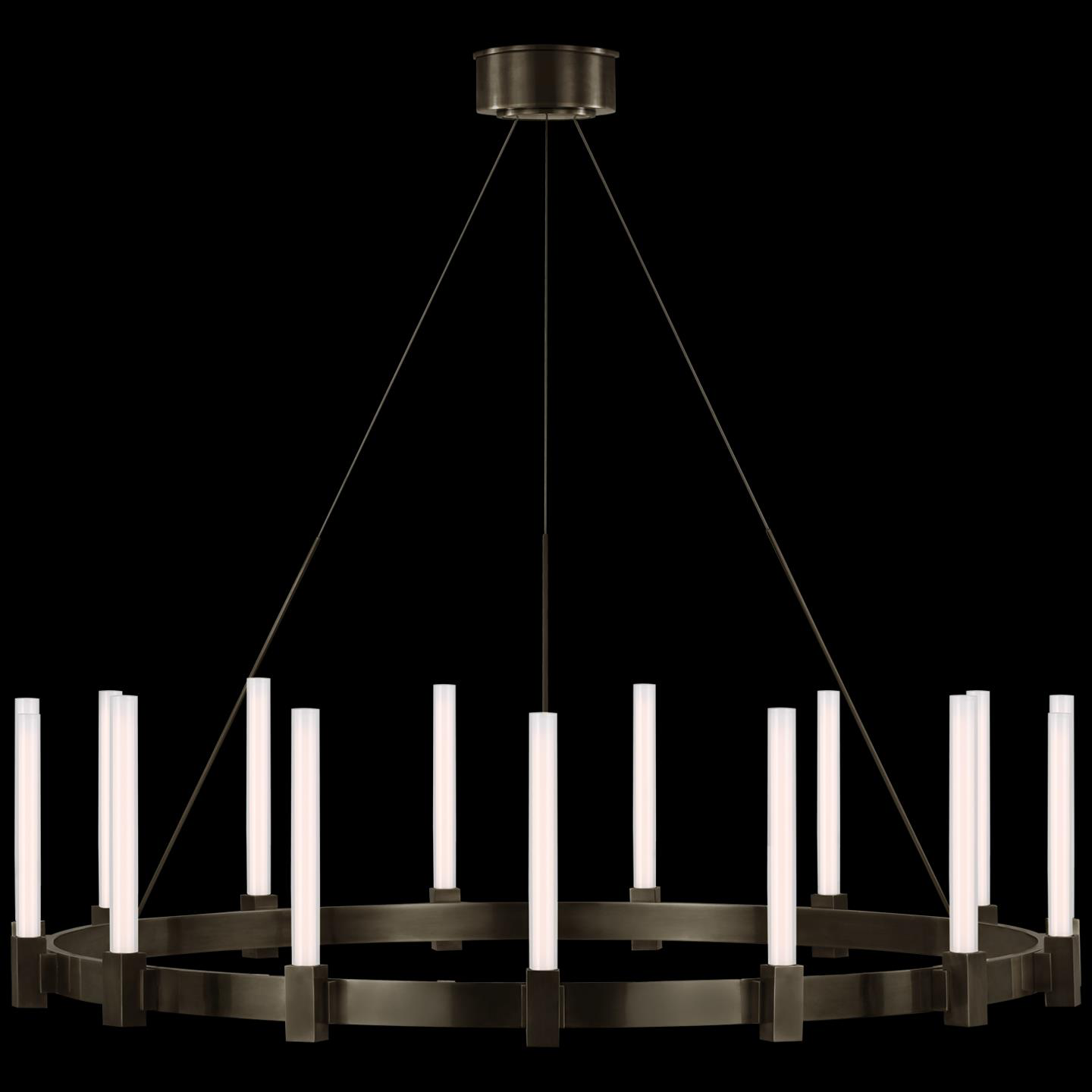 Shown in Bronze finish and White glass