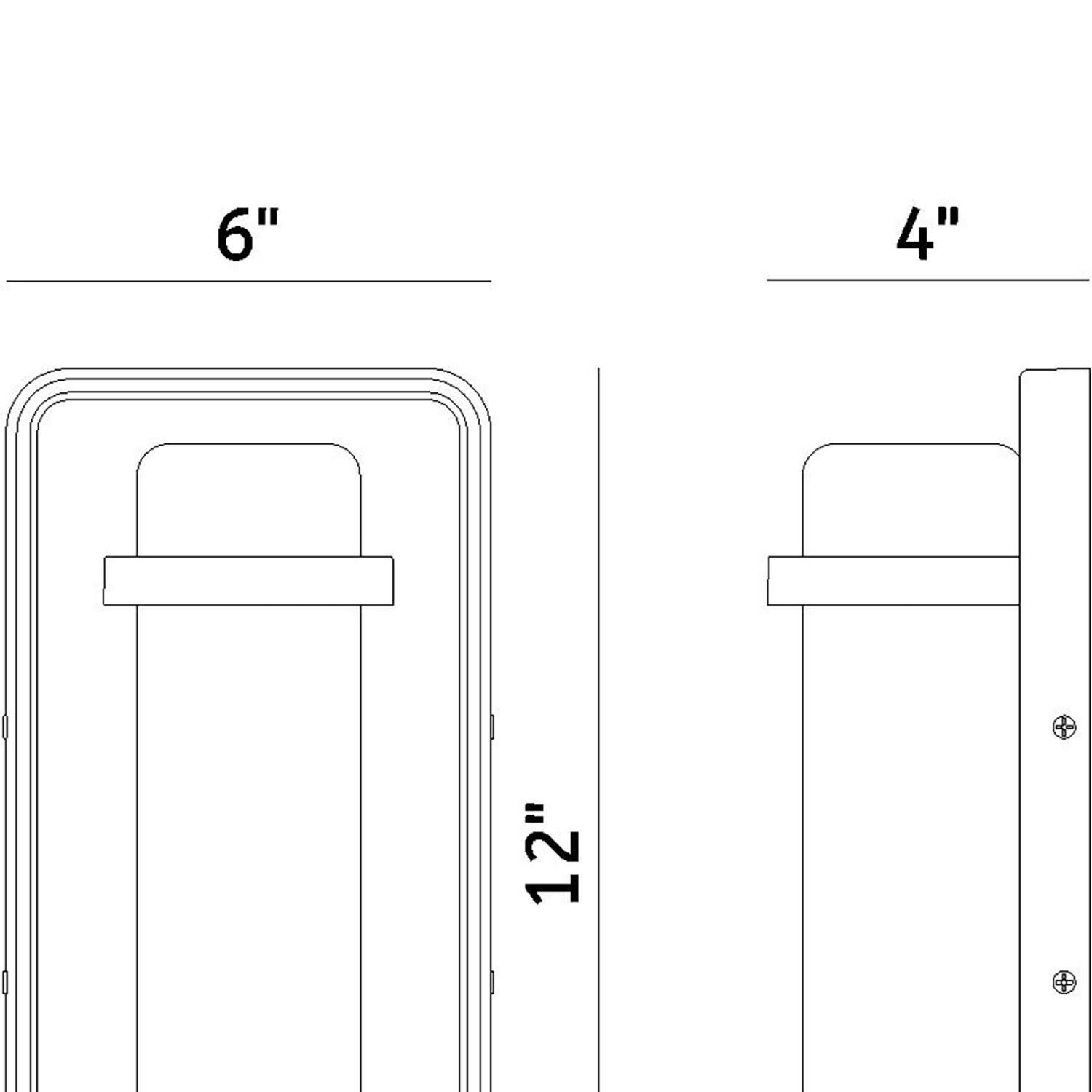 Shown in Black finish and Clear glass
