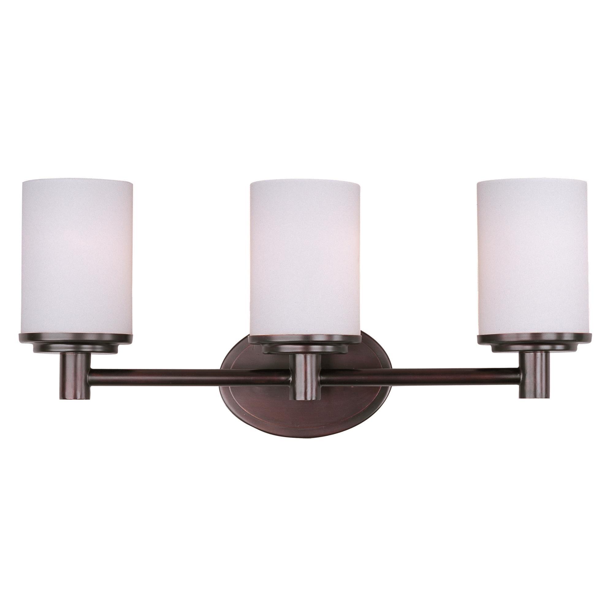 Shown in Oil Rubbed Bronze finish and Satin White glass