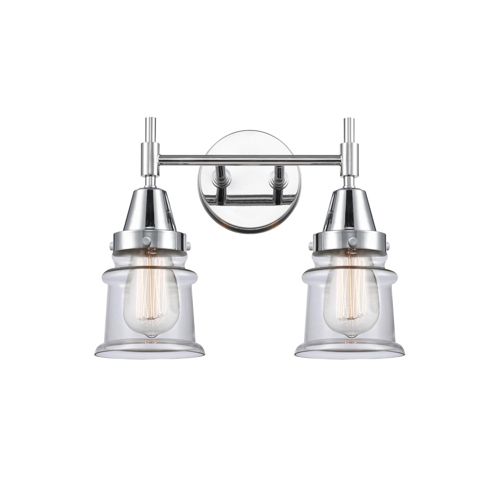 Shown in Polished Chrome finish and Clear Large Cone glass