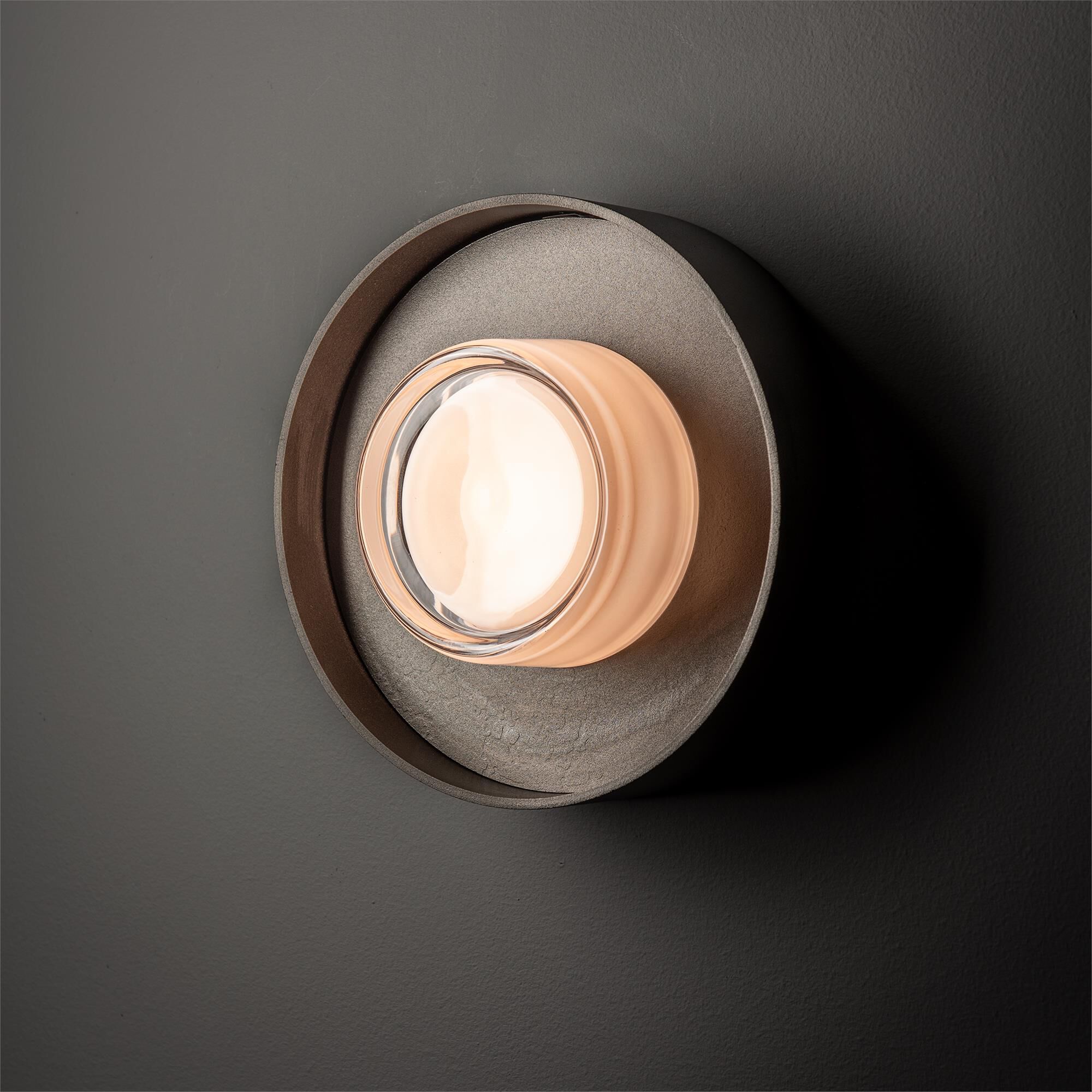 Shown in Oil Rubbed Bronze finish and Clear glass and Bronze accent