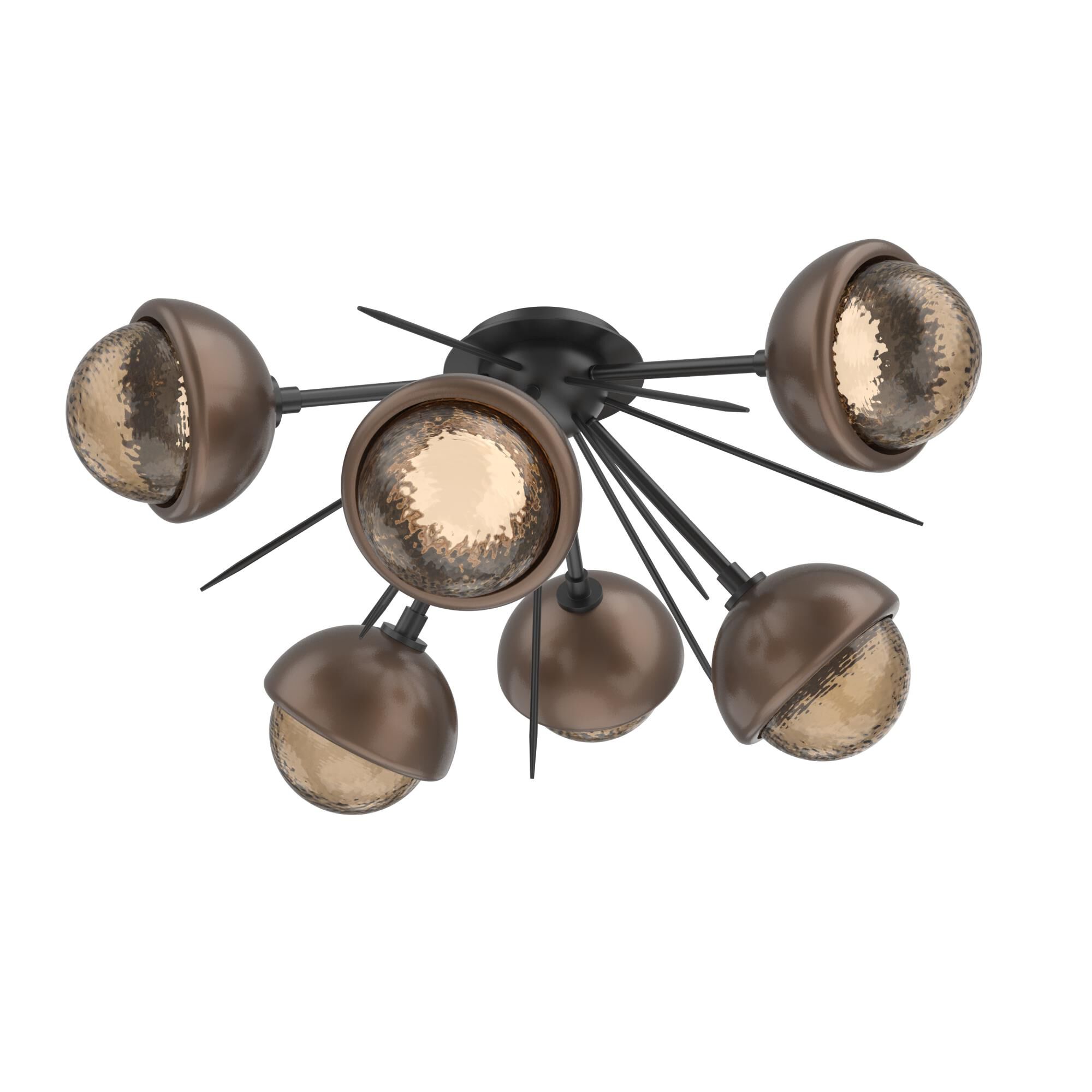 Levi Wilson Cabochon 28 Inch Semi Flush Mount by Hammerton Studio