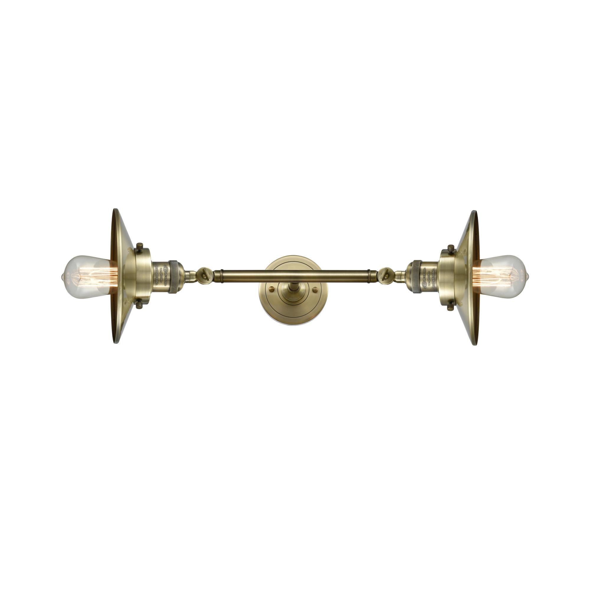 Bruno Marashlian Railroad 18 Inch 2 Light Bath Vanity Light by Innovations Lighting
