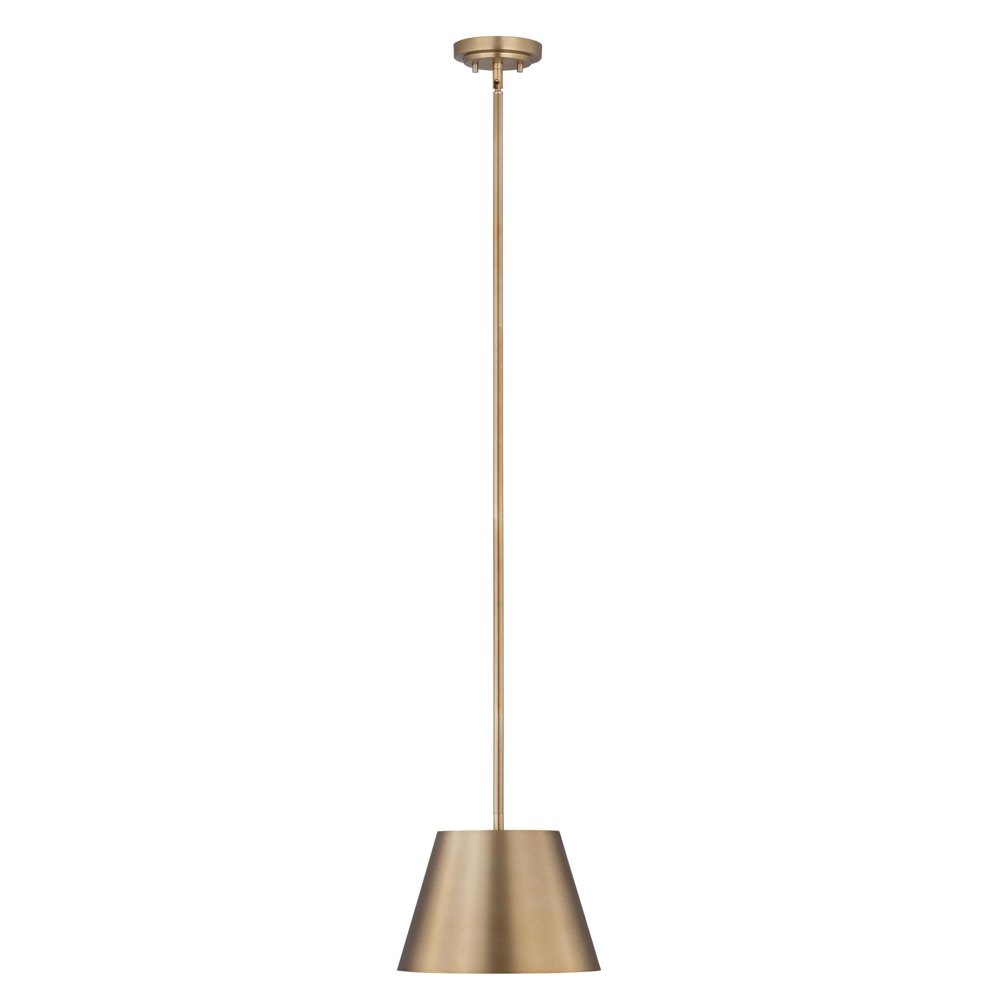 Shown in Modern Gold finish and Modern Gold glass and Modern Gold shade