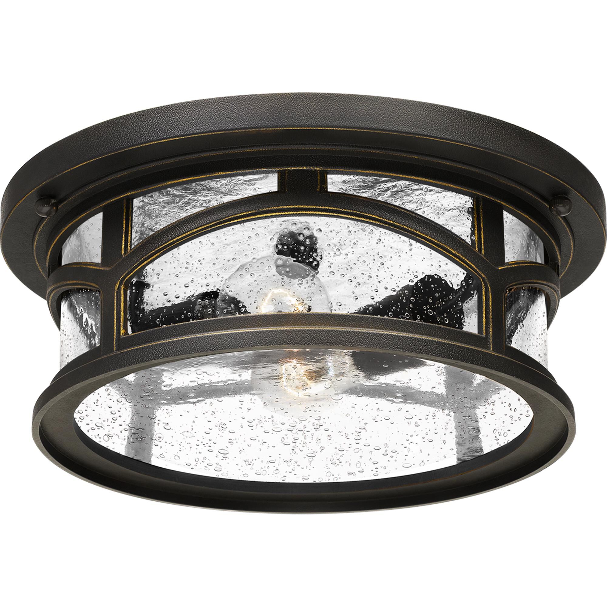 Marblehead 13 Inch 2 Light Outdoor Flush Mount by Quoizel