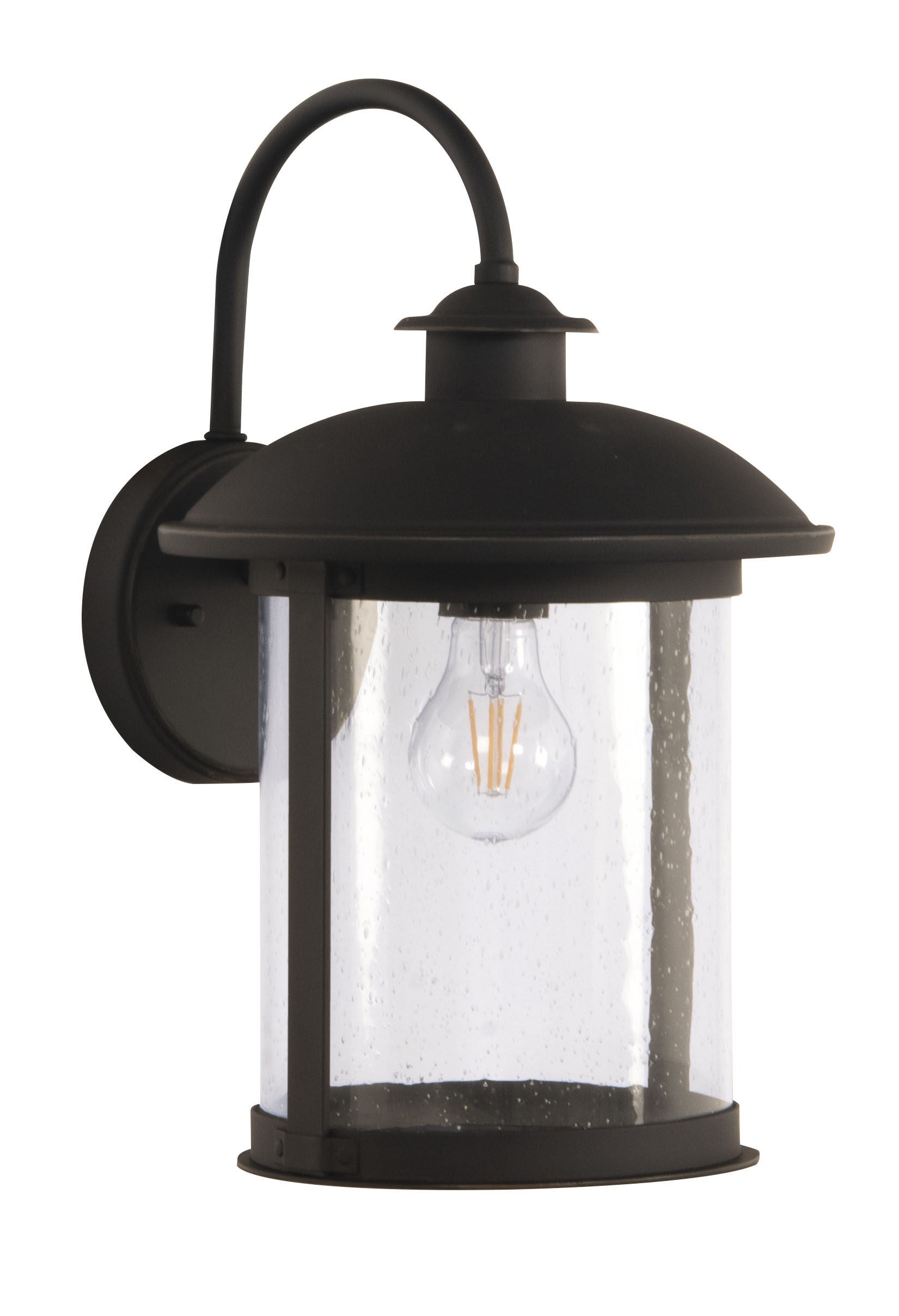 Shown in Dark Bronze Gilded finish and Cylinder glass and Cylinder shade