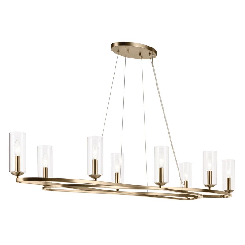 Harpin Medium Linear Chandelier by Kichler