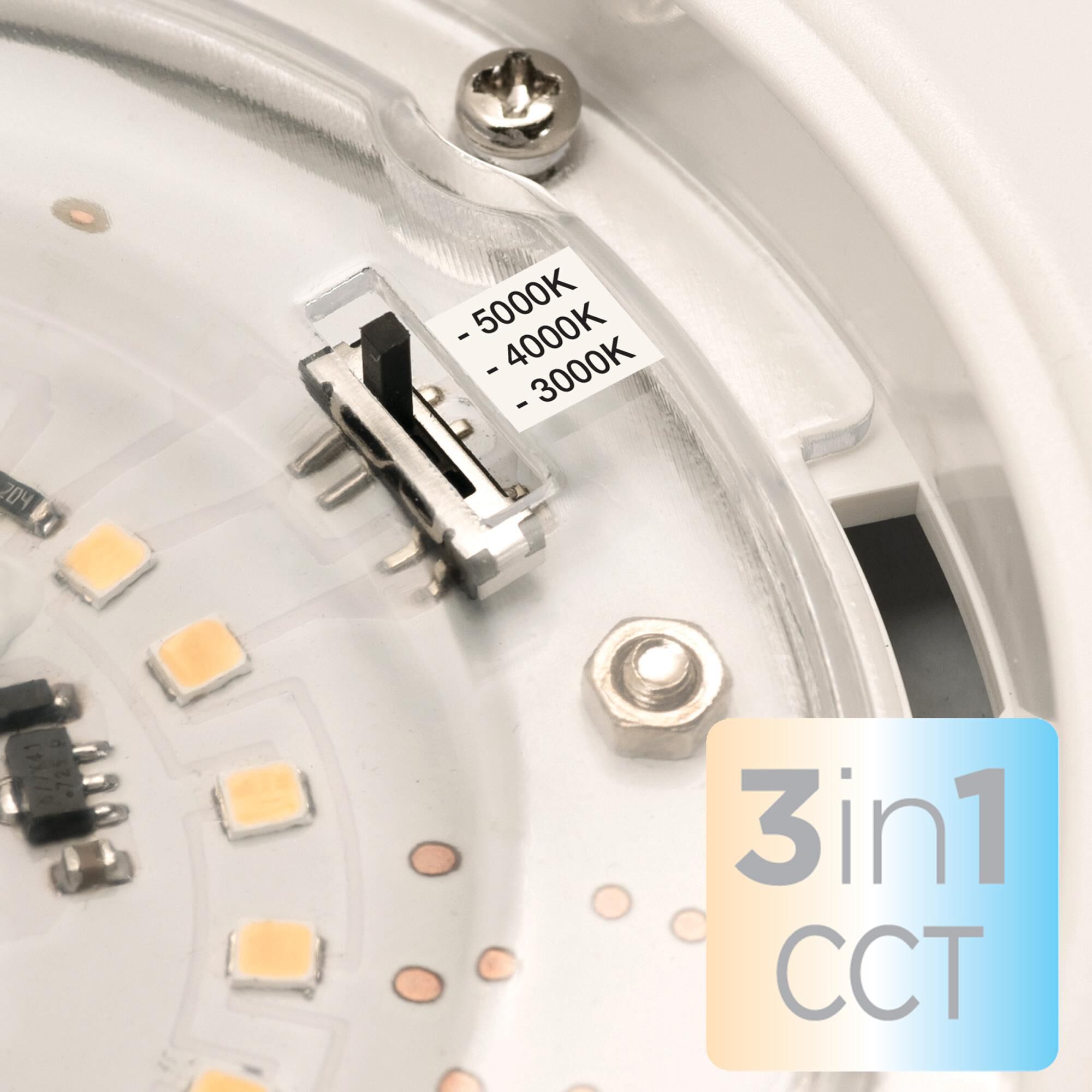 Shown in White finish and White Acrylic shade