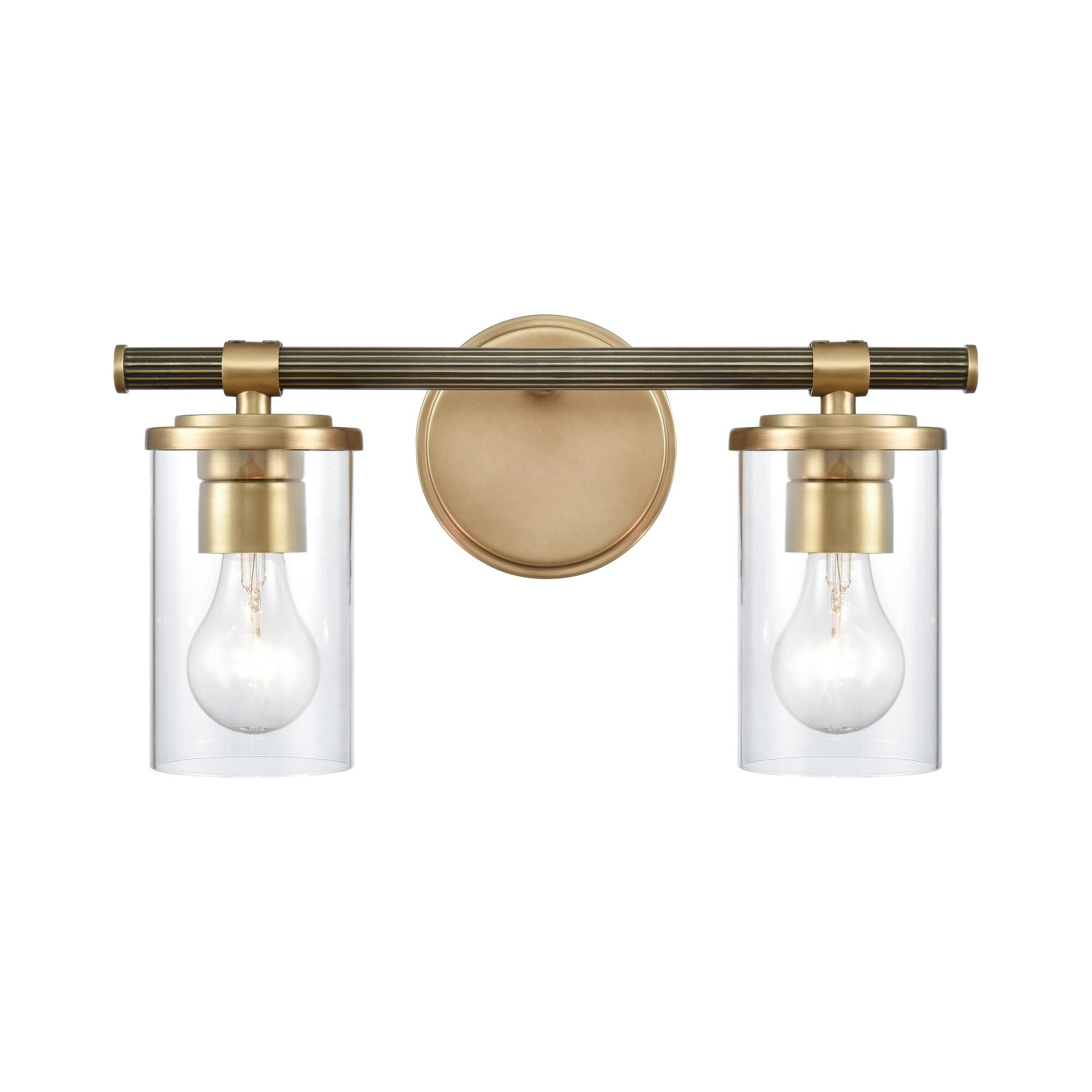 Shown in Natural Brass finish and Clear Handblown  Shade glass and Clear Handblown Glass shade