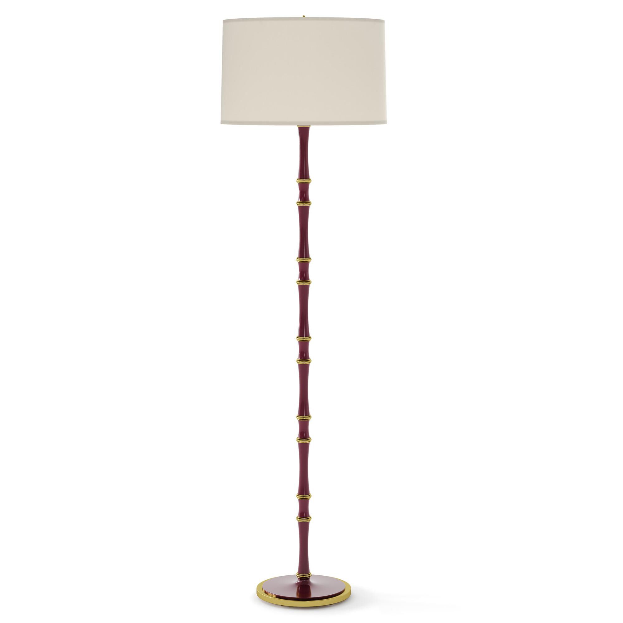 Shown in Sugar Plum finish and Fondine shade and Modern Brass accent