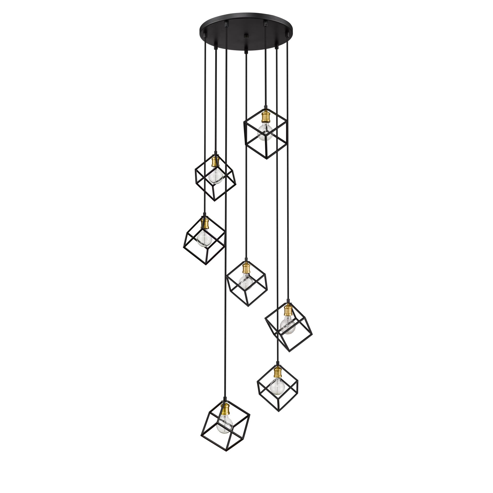 Vertical 23 Inch 7 Light Chandelier by Z-Lite