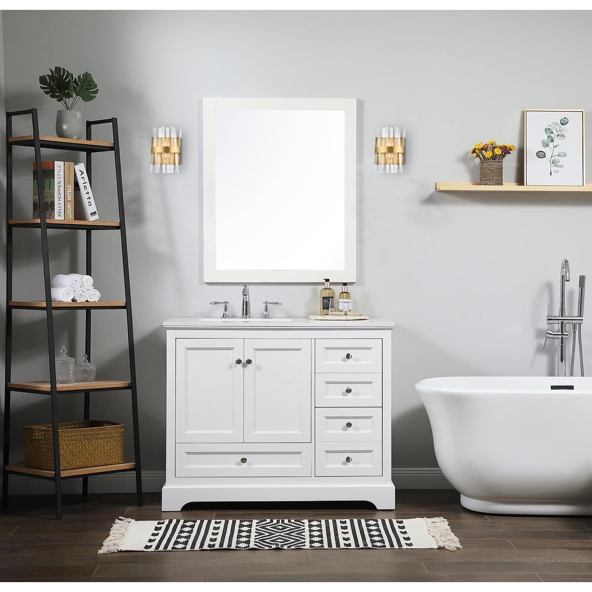 Serephina 12 Inch 2 Light Bath Vanity Light by Elegant Lighting