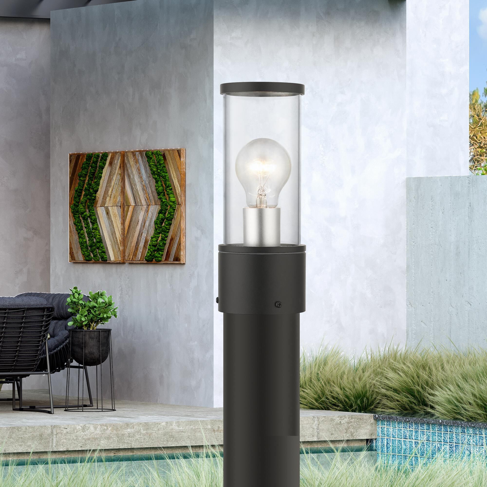 Livex Lighting Atlantic 9 Inch Tall Outdoor Post Lamp