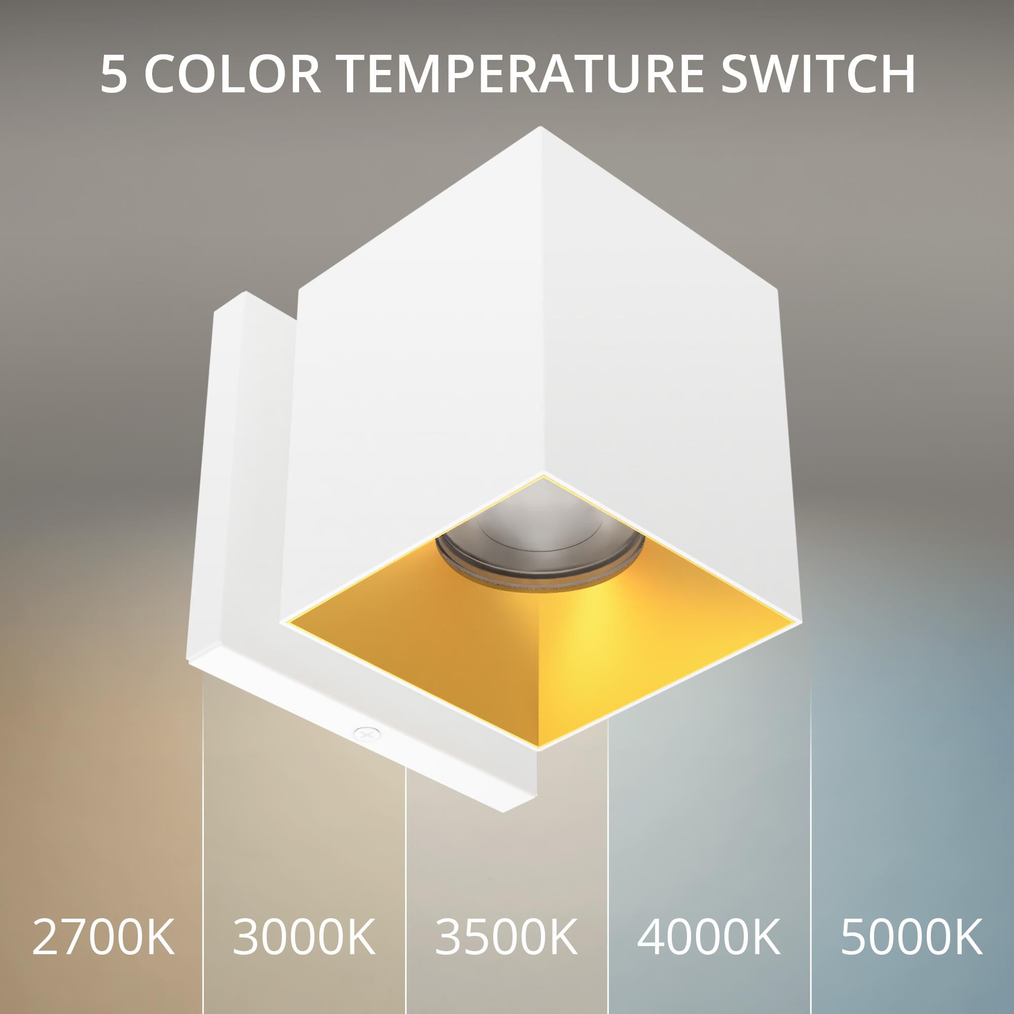 Shown in White and Gold finish