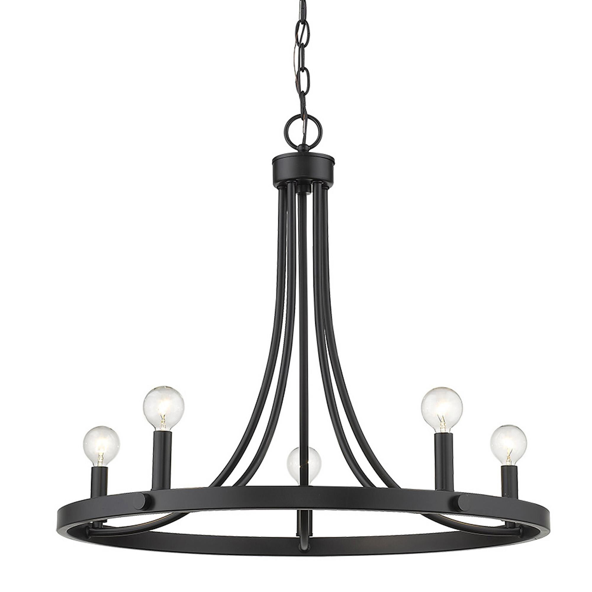 Shown in Matte Black finish and -- glass and -- shade