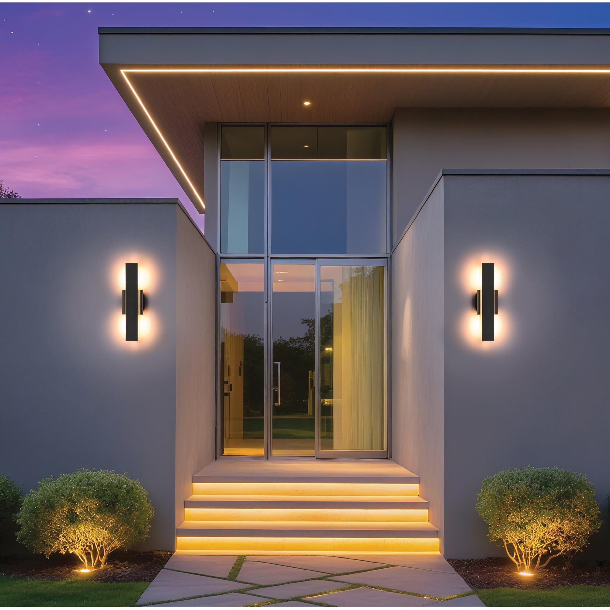 Shown in Textured Black finish and Frosted Acrylic glass