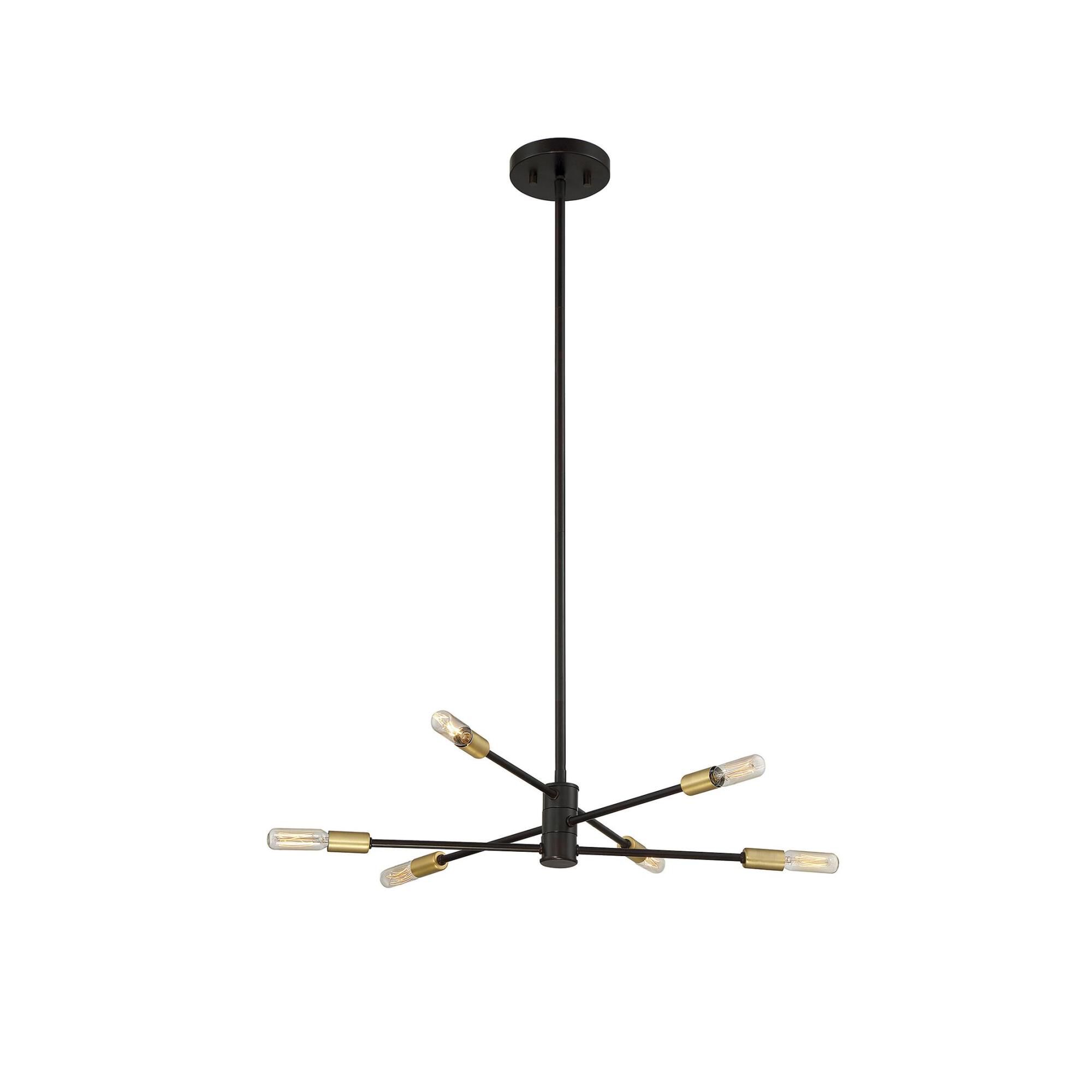 Lyrique 21 Inch 6 Light Mini Chandelier by Savoy House