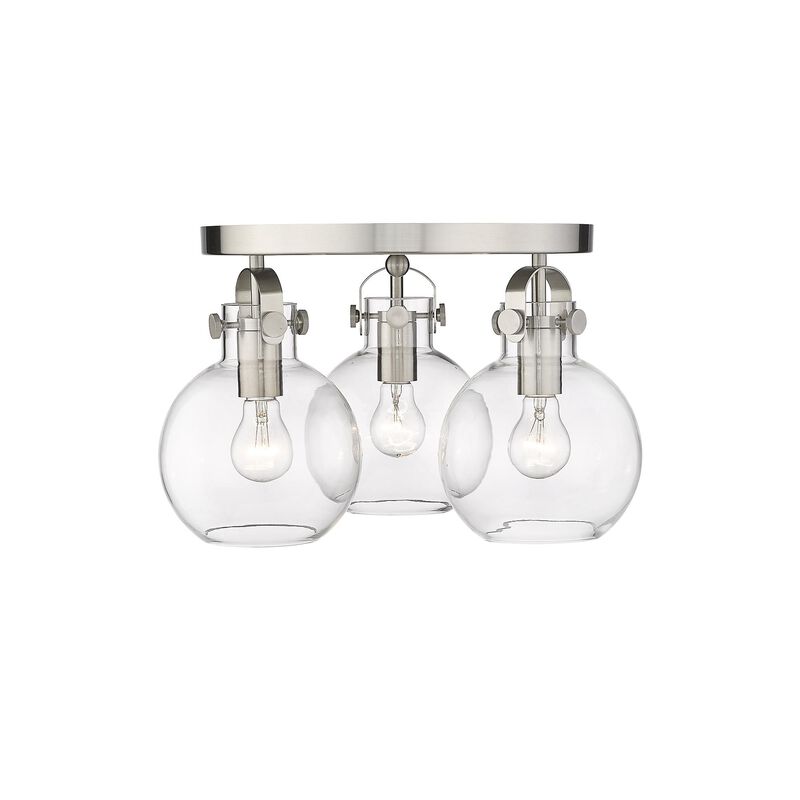 Bruno Marashlian Newton Sphere 19 Inch 3 Light Flush Mount by Innovations Lighting